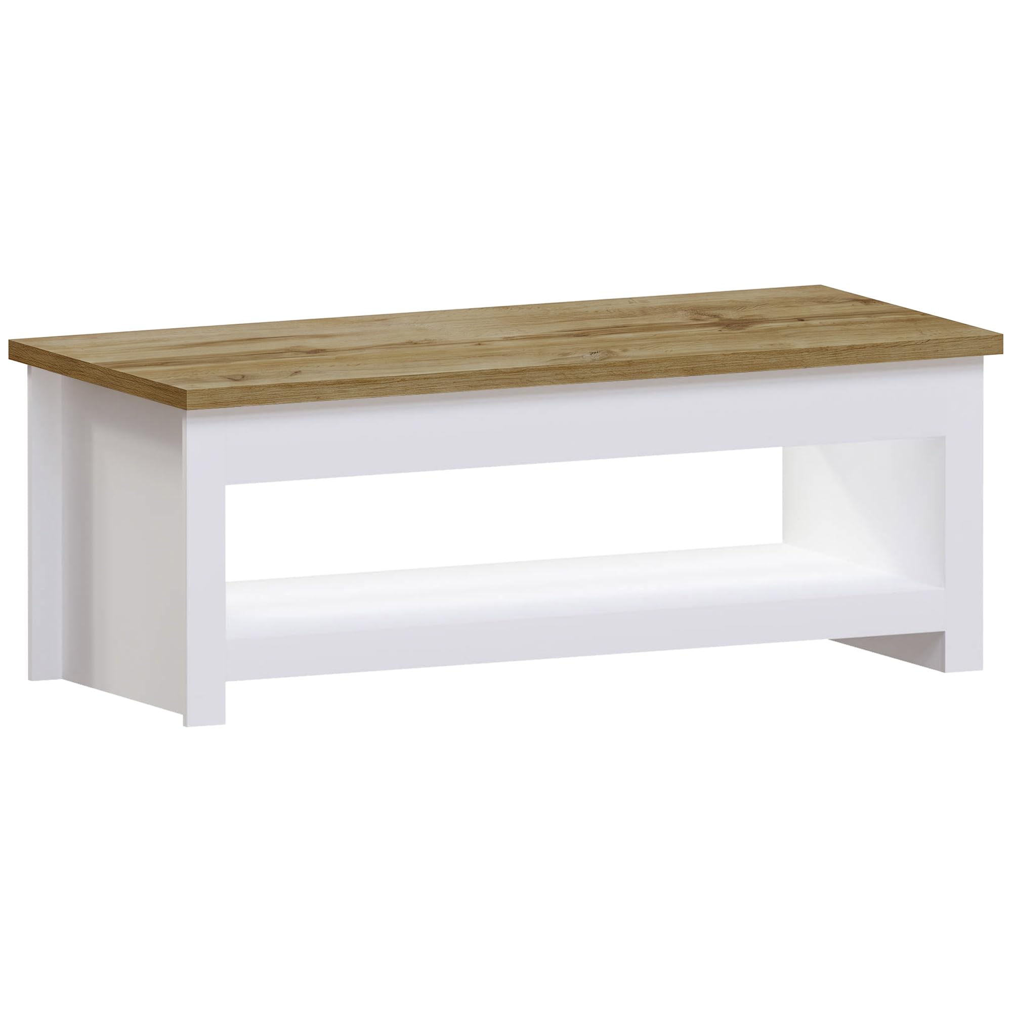 Vida Designs Coffee Table Arlington Rectangle White/Oak Effect