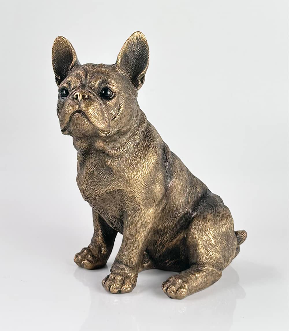 Animal Crackers Leonardo French Bulldog Frenchie - Figura Decorativa, diseño de Perro Bulldog francés, en Caja de Regalo