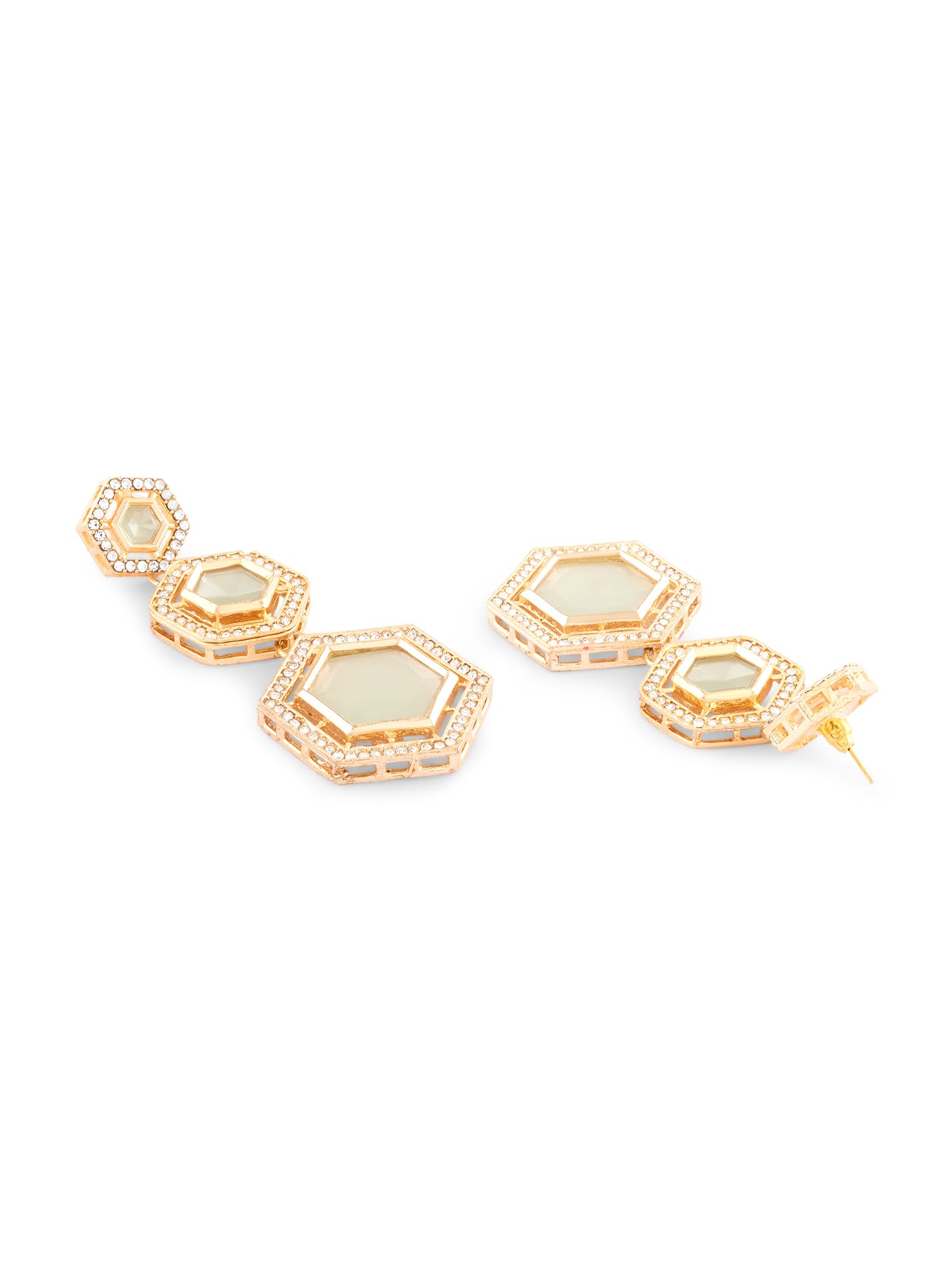 Stones & Austrian Diamonds Dangler Earrings
