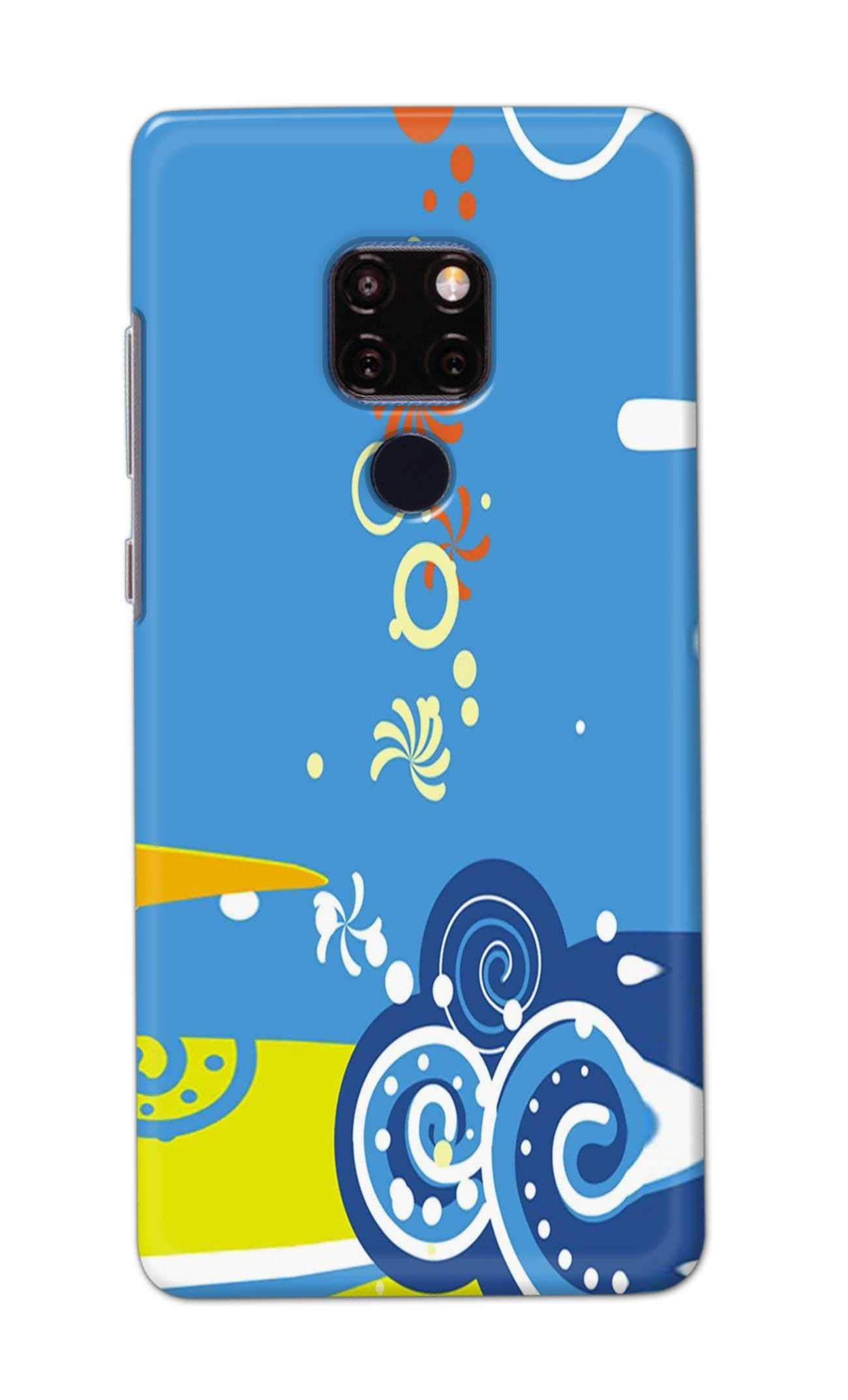 PradhCases Creative Grunge with Nice Elements Hard Printed Designer Case for Huawei Mate 20 Back Cover MSP1682