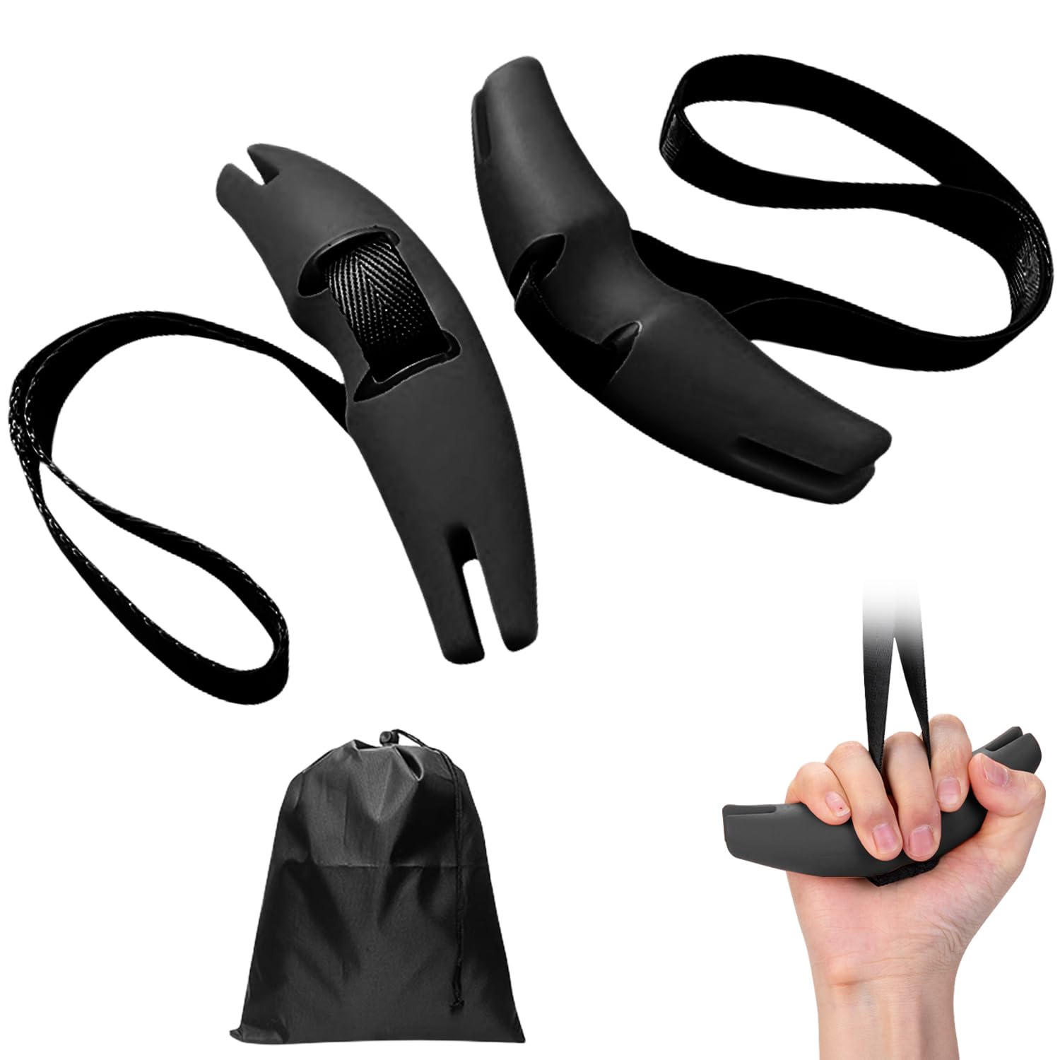 Roeigreep breed met ergo-rubbergrip - Fitness Seller