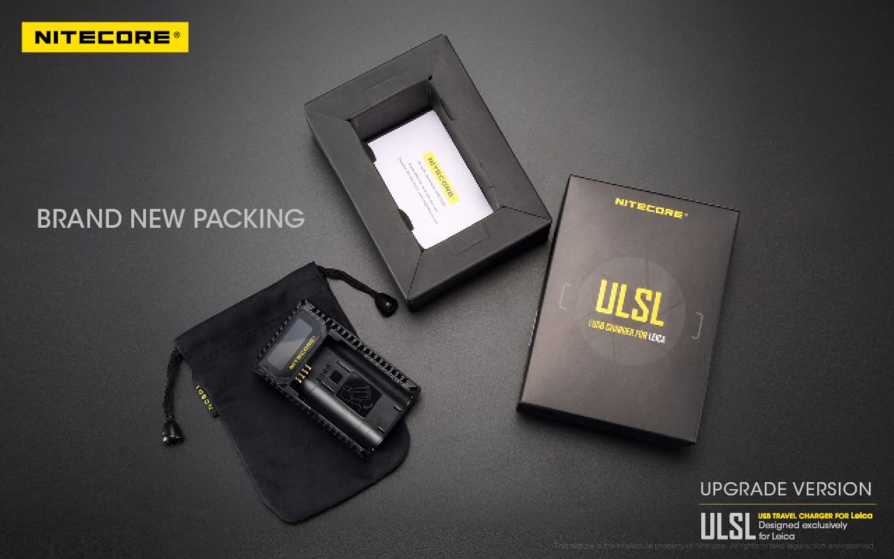 Nitecore ULSL USB-Ladegerät mit LCD-Display ,