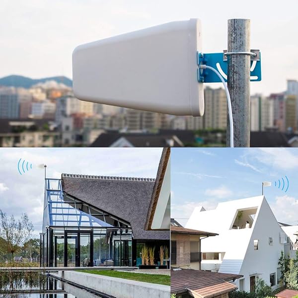 ORPEY l Antenna di Segnale 2 G 3 G 4 G 9dBi Log Periodic Esterno Antenna con 10 m RG58 Cavo n Male connettore per Amplificatore di Segnale