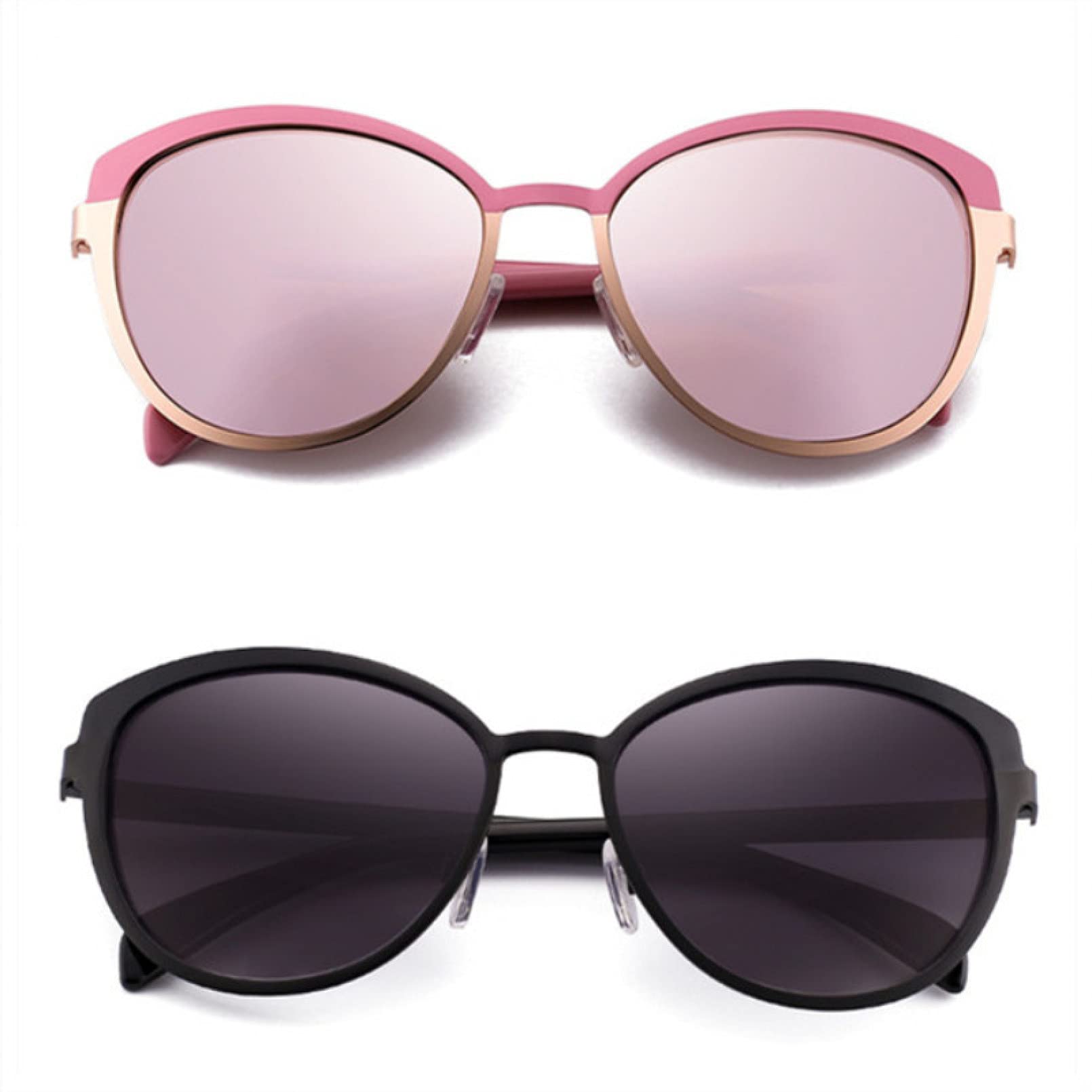 BAJIE Sonnenbrille Damen Sonnenbrille Katzenaugen Sonnenbrille UV Schutzbrille Damenbrille Lentes De Sol Mujer Oculos Feminino