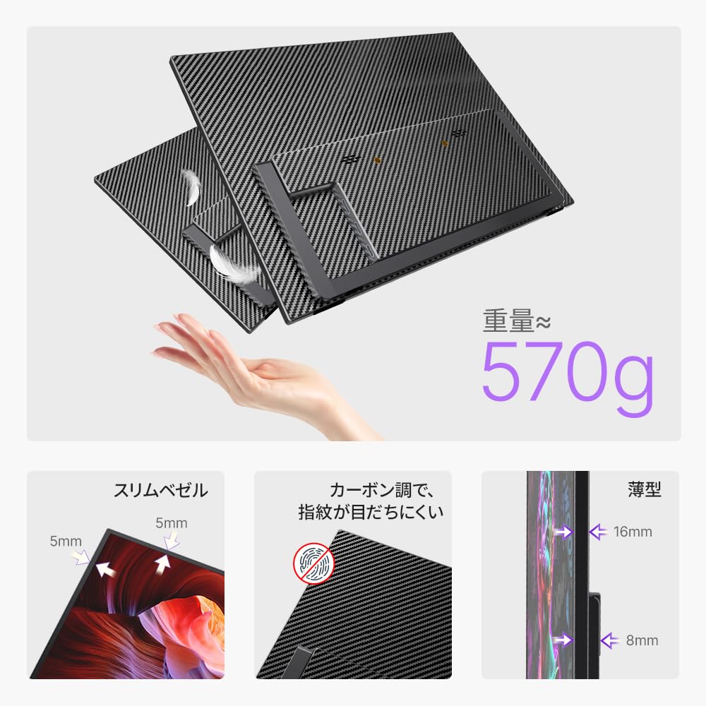 モバイルモニター cocopar 14.2インチ 2K Amazon.co.jp: モバイルモニター cocopar 14.2インチ 2K解像度