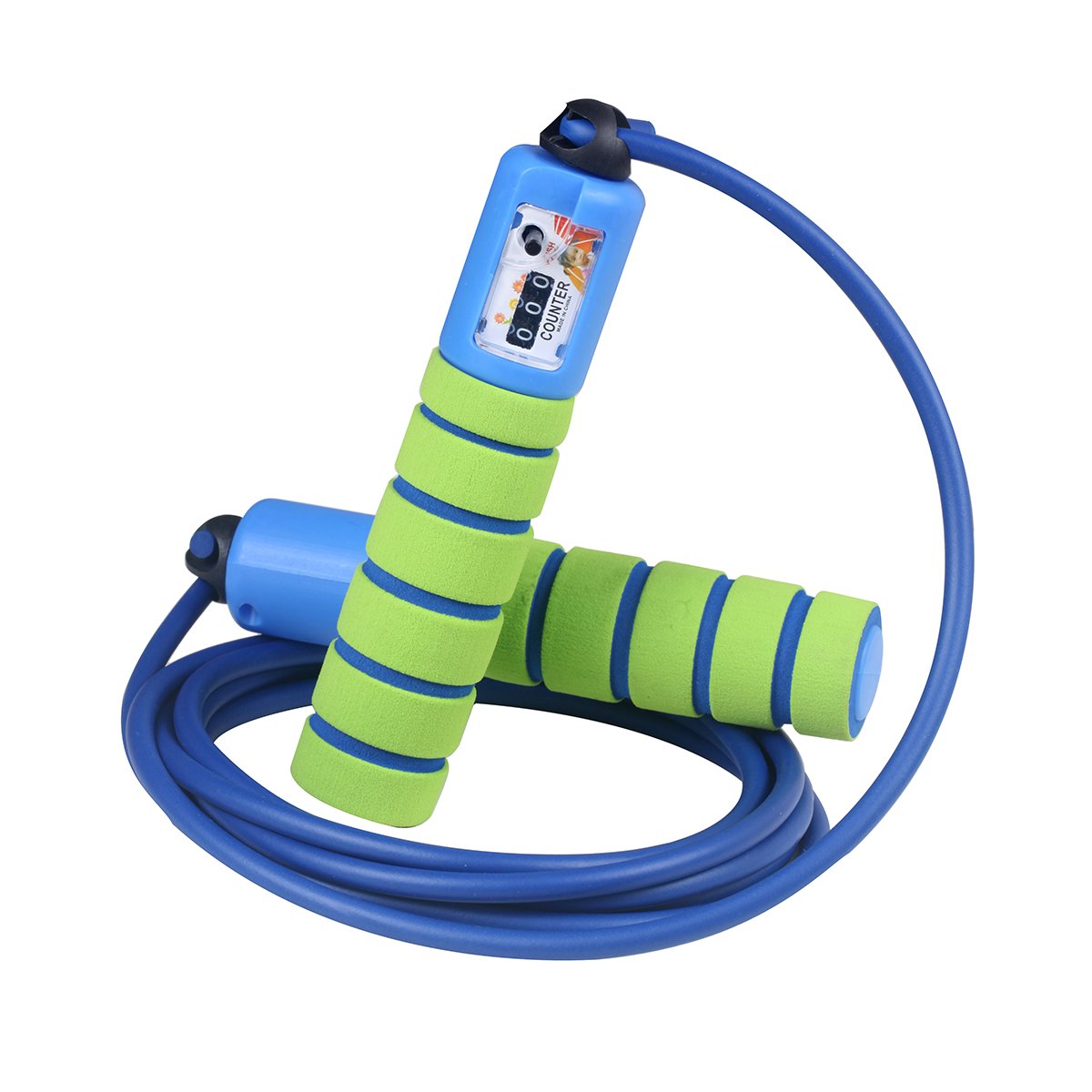 Browill Skakanka Speed Rope z licznikiem i wygodnymi i antypoślizgowymi uchwytami, lekka, skakanka do treningu, crossfitu, boksu, treningu i fitnessu