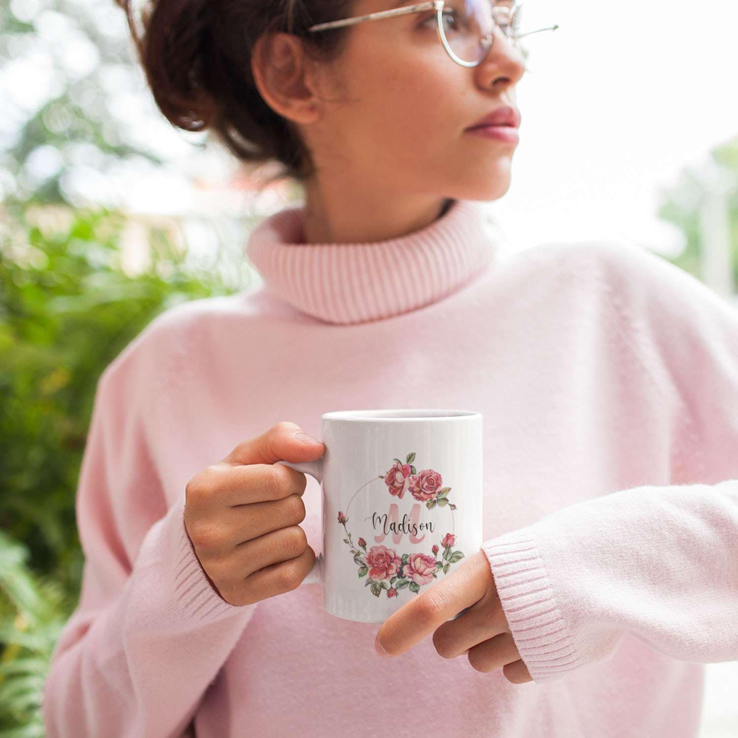 Taza Personalizada Con Corona Rosa Y Nombre – Regalo Para Niñas, Mujeres Y Damas – Cerámica Moderna, Lavavajillas