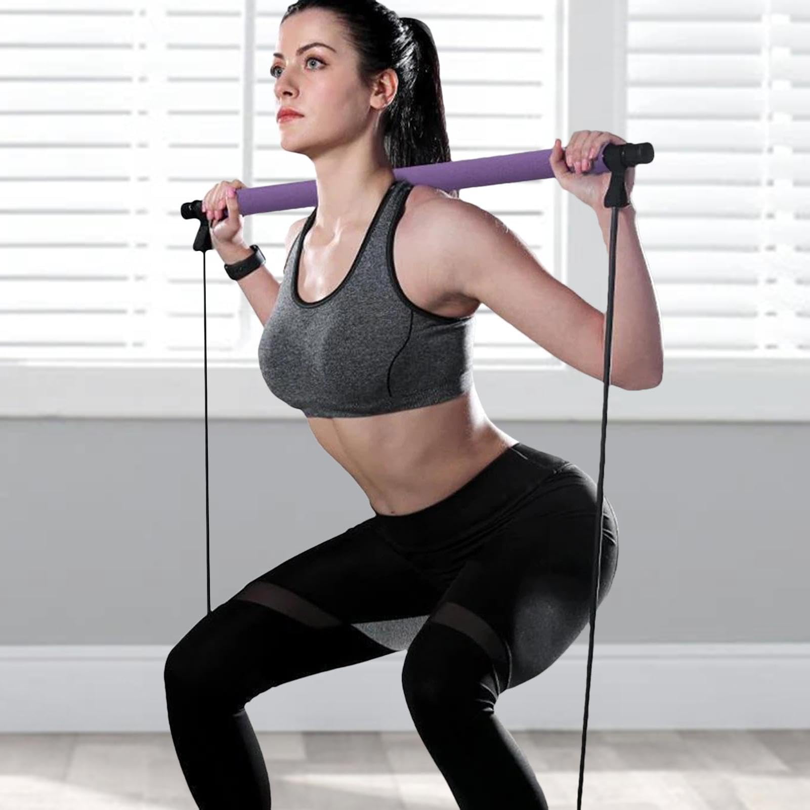 Kit Barra Per Pilates - Barra Elastica Fusion, Barre Da Allenamento Portatili, Attrezzo Fitness Multifunzione | Attrezzatura Leggera Per L'allenamento Di Resistenza Per Scultura, Yoga, Pilates