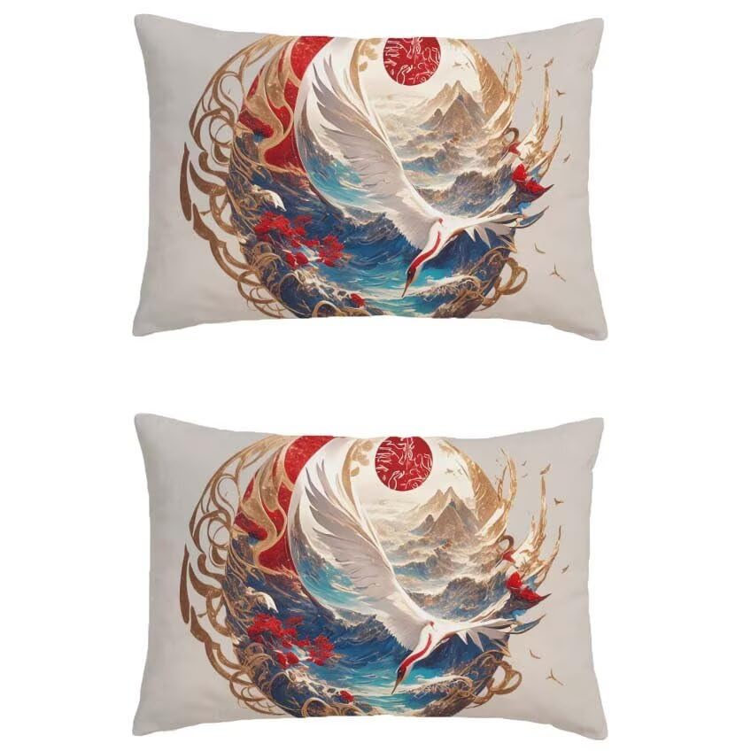 Housse coussin exterieur bleu rectangulaire lin impermeable 70x90