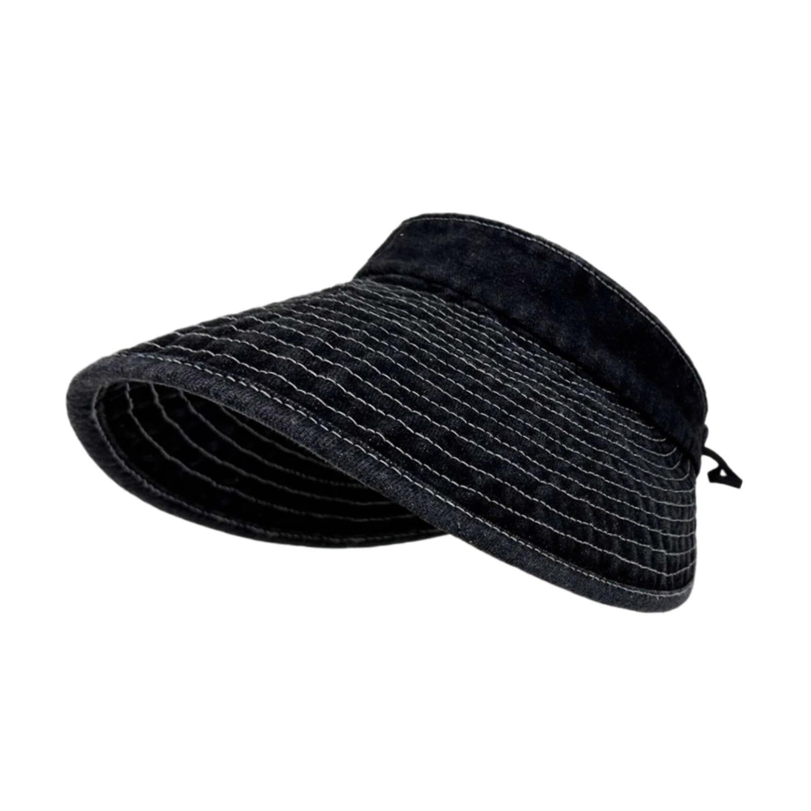 MERISHOPP®Womens Sun Hat Fashion Wide Brim Portable Sports Hat for Party Travel Hiking Black|Clothing, Shoes & Accessories|Womens Accessories|Hats-image-28
