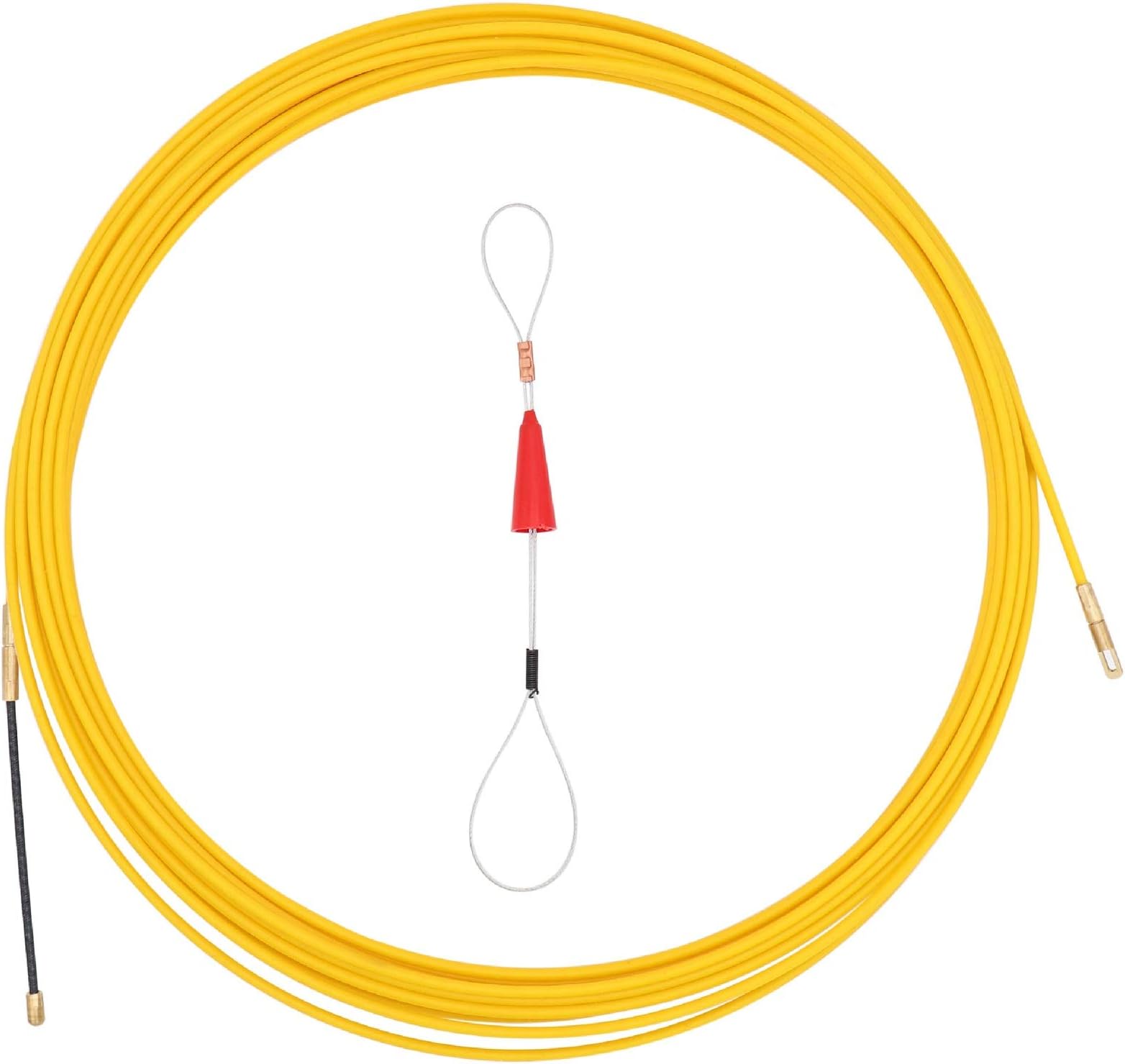 49 Feet Fiberglass Fish Tape Wire Puller Through Wall Wire Threader Fish Plus Fish Cable Fastener