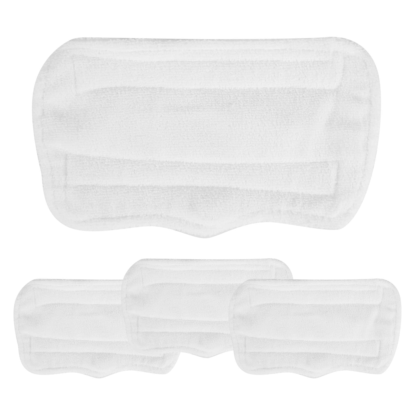 qimoi 4 Pack Steam Mop Pads Replacement for S3101 S3202 S3250 Washable Cleaning Pad Steamer Pad for Hard Floors