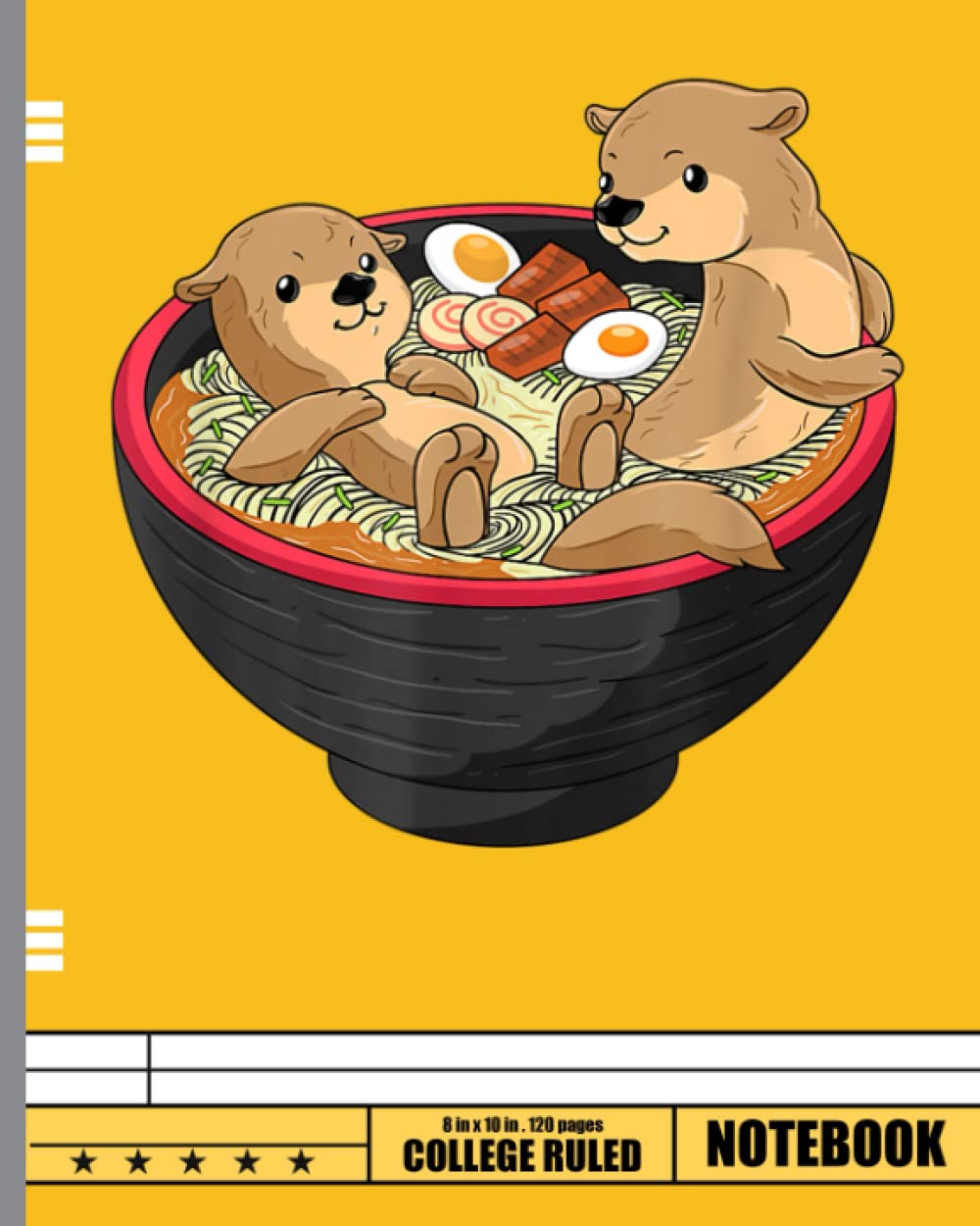 Kawaii Otter Notebook: Otter Lover Journal or Notebook | College Ruled