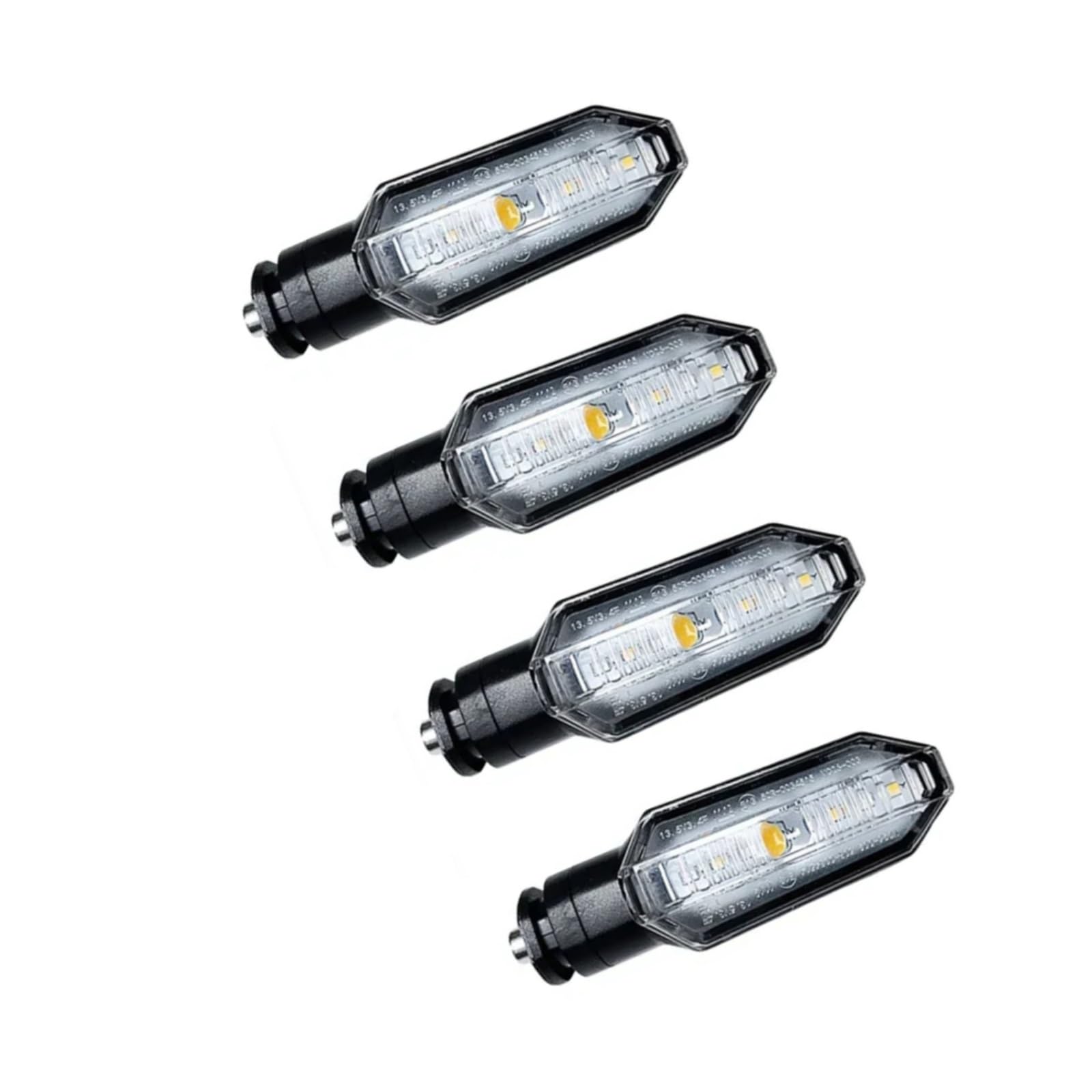 Per CRF1000 2018-2019 Per CBR600RR 2007 2008 2009 2010 2011 2012 3 Fili Indicatore Di Direzione Anteriore O Posteriore Lampeggiante Dinamico 12V Lampada(White,4pcs)