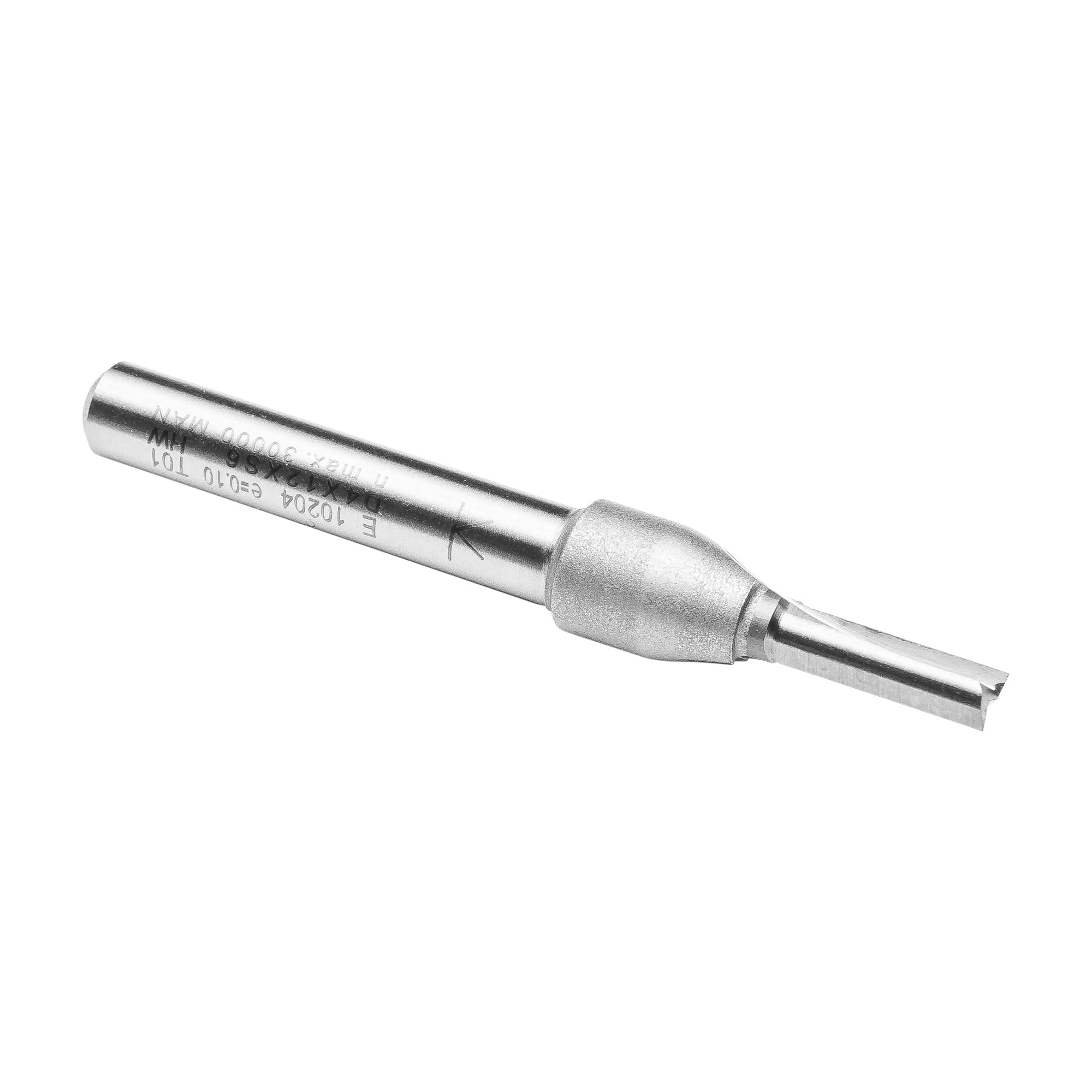 ENT 10204 Fraise à rainurer Carbure, Queue (S) 6 mm, Diamètre (D) 4 mm, NL 12 mm, SL 32 mm, GL 57 mm