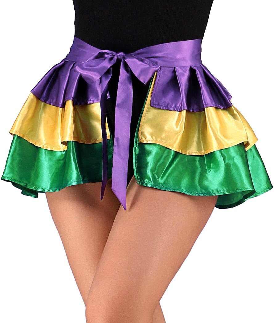 TWINKLEDE Costume Skirt Shiny Tie on Skirts Holiday Costumes Outfit for Women