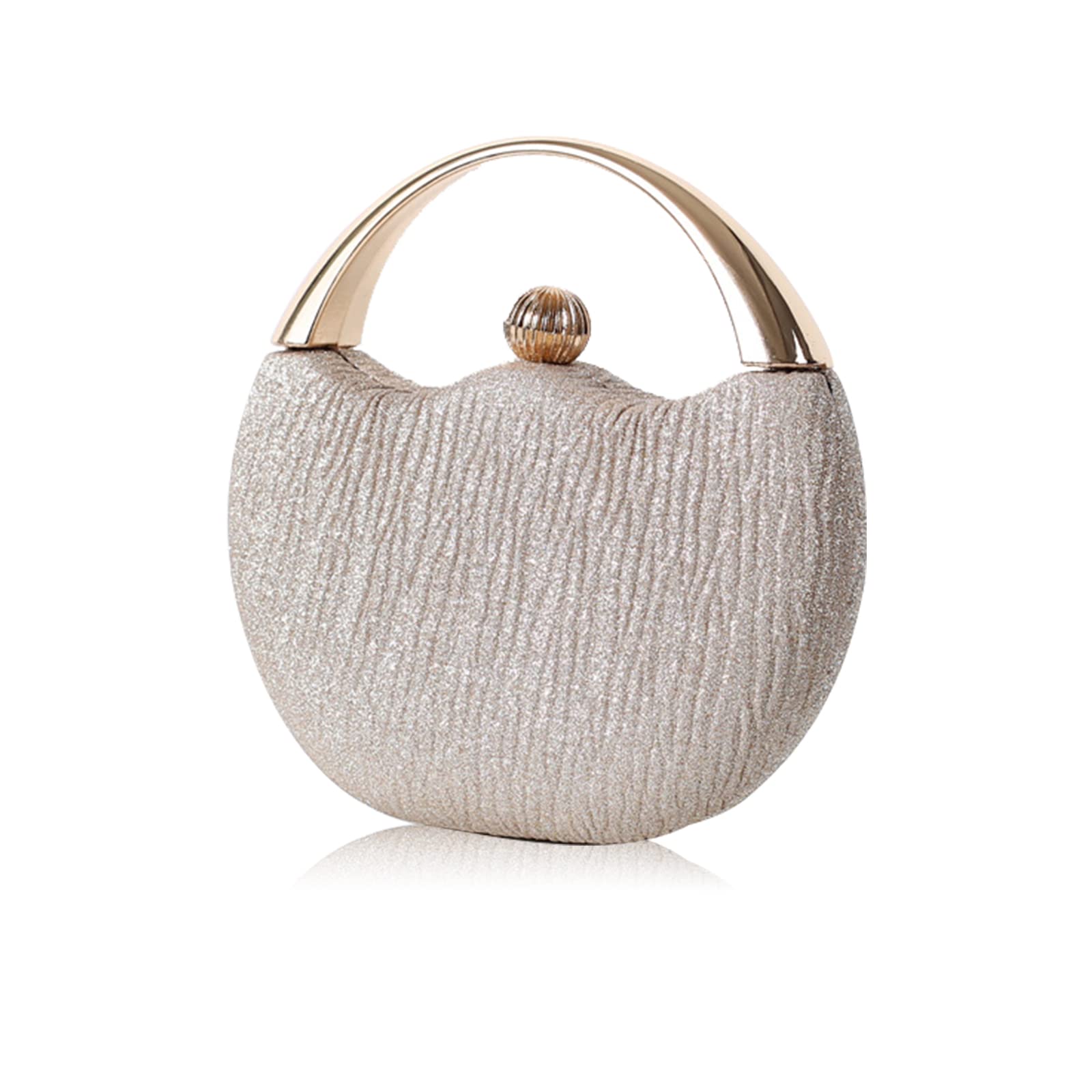 Bolso de Fiesta para Mujer Bolsa de Noche Bolsa de Cadena Brillante Bling Bolso de Mano Bolso Bandolera Elegante Bolso de Hombro para Fiesta de Graduación Boda Banquete Dorado