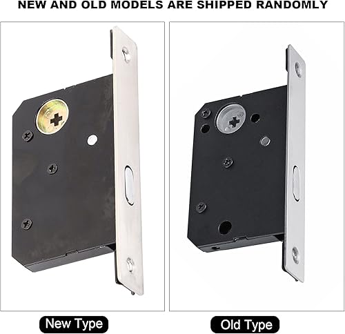 Miniatura 7 de Fdit Cerraduras de puerta corredera de aleación de zinc Cerradura de puerta invisible con 3 llaves Cerraduras de puerta deslizante Muebles Hardware