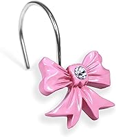 Vista 10 de Ganchos Decorativos Negros para Cortina de Ducha: Lindos Anillos para Cortina de Ducha de Acero Inoxidable Resistente al Óxido en Forma de Nudo