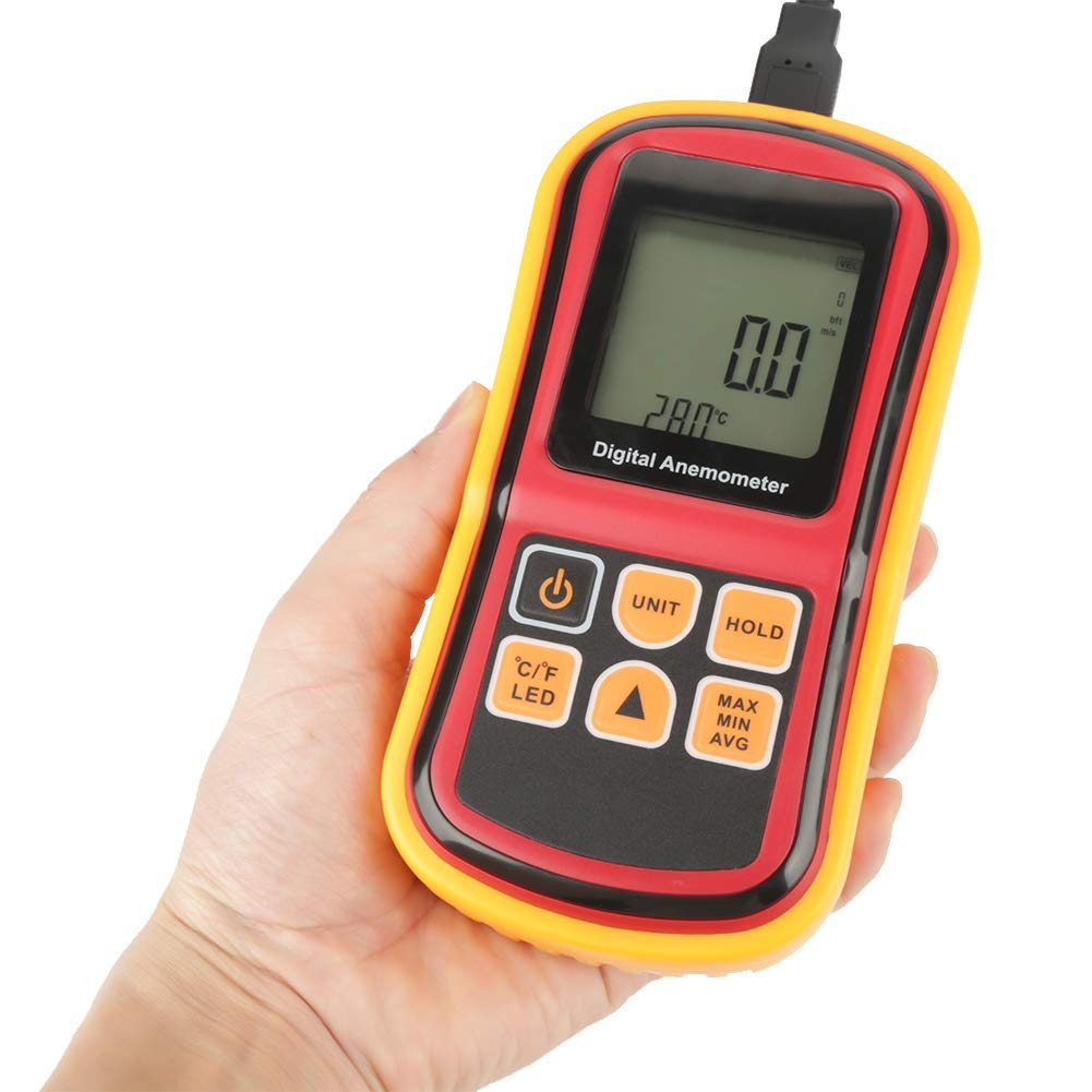 Skyking Pro HVAC Anemometer Handheld CFM Meter Wind Speed Meter with Backlight Max/Avg/Min Functions for Measuring Wind Speed Air Velocity, Temperature Air Flow Meter CFM Meter - Image 4 thumbnail