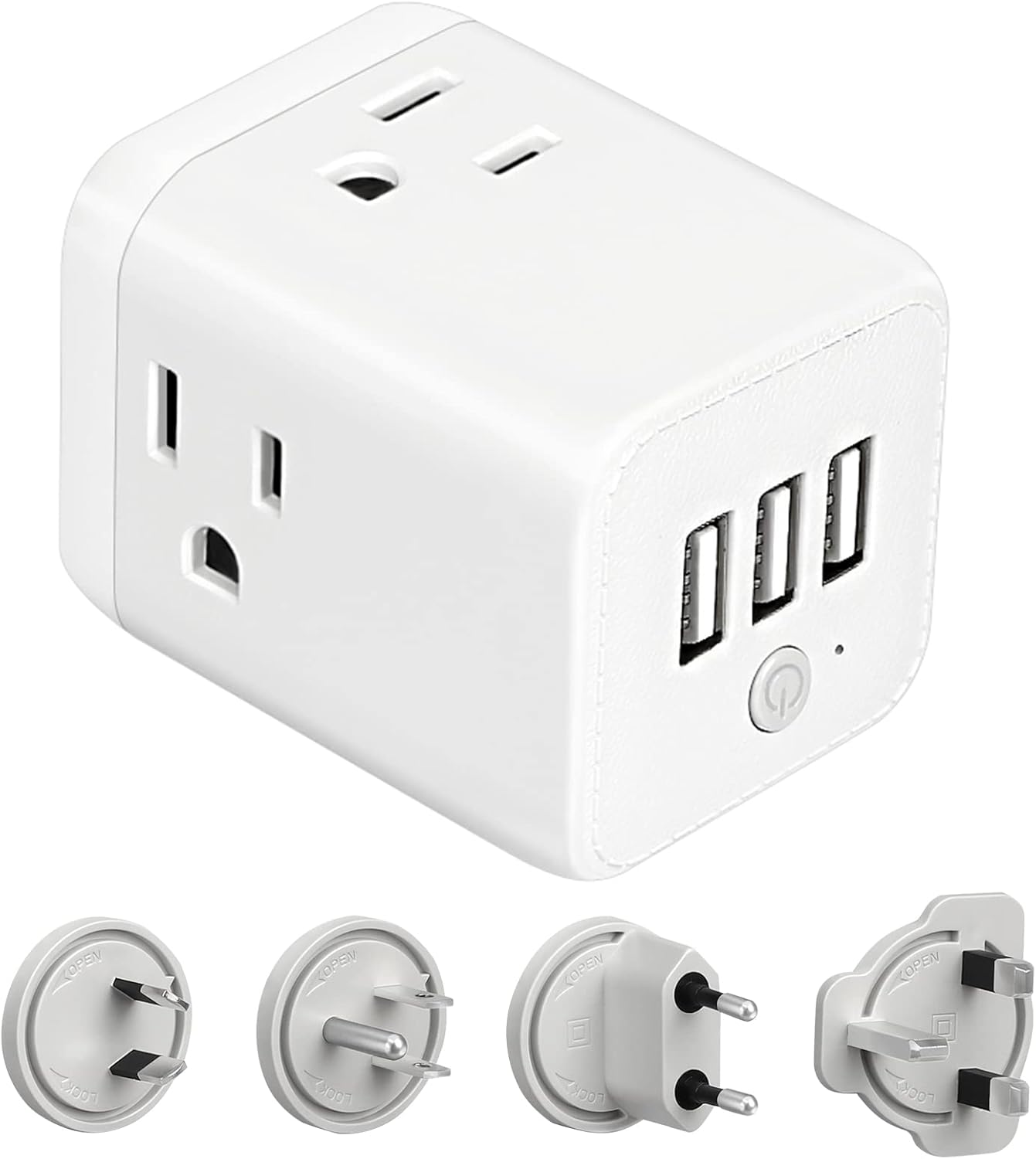 Universal Travel Adapter, GEGATE 6 in 1 European Travel