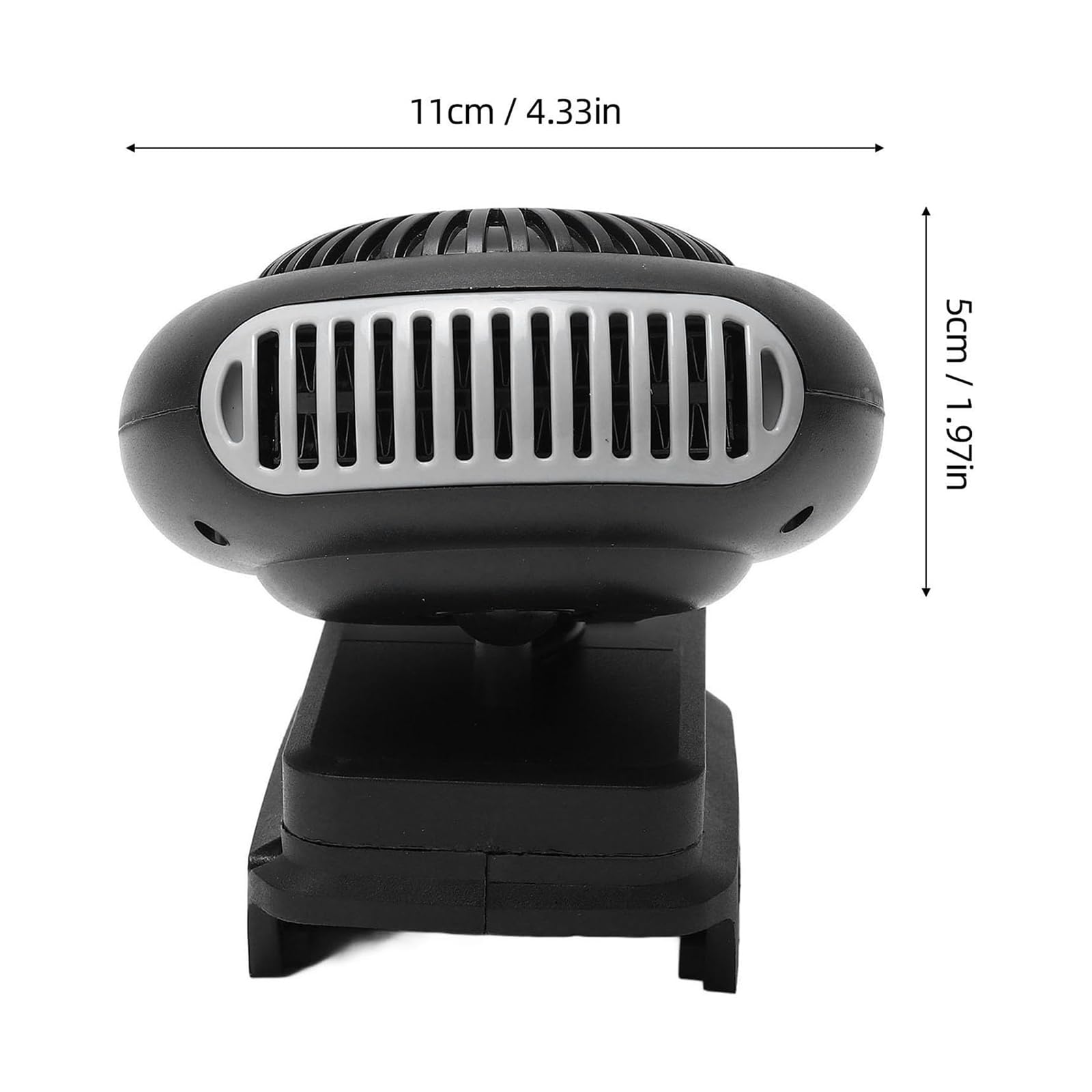 Calefacción para coche con batería, mini calefacción adicional, batería con 2 niveles (30 – 80 °C), protección antivuelco y puerto USB, calentamiento rápido, descongelador, calefacción para parabrisas