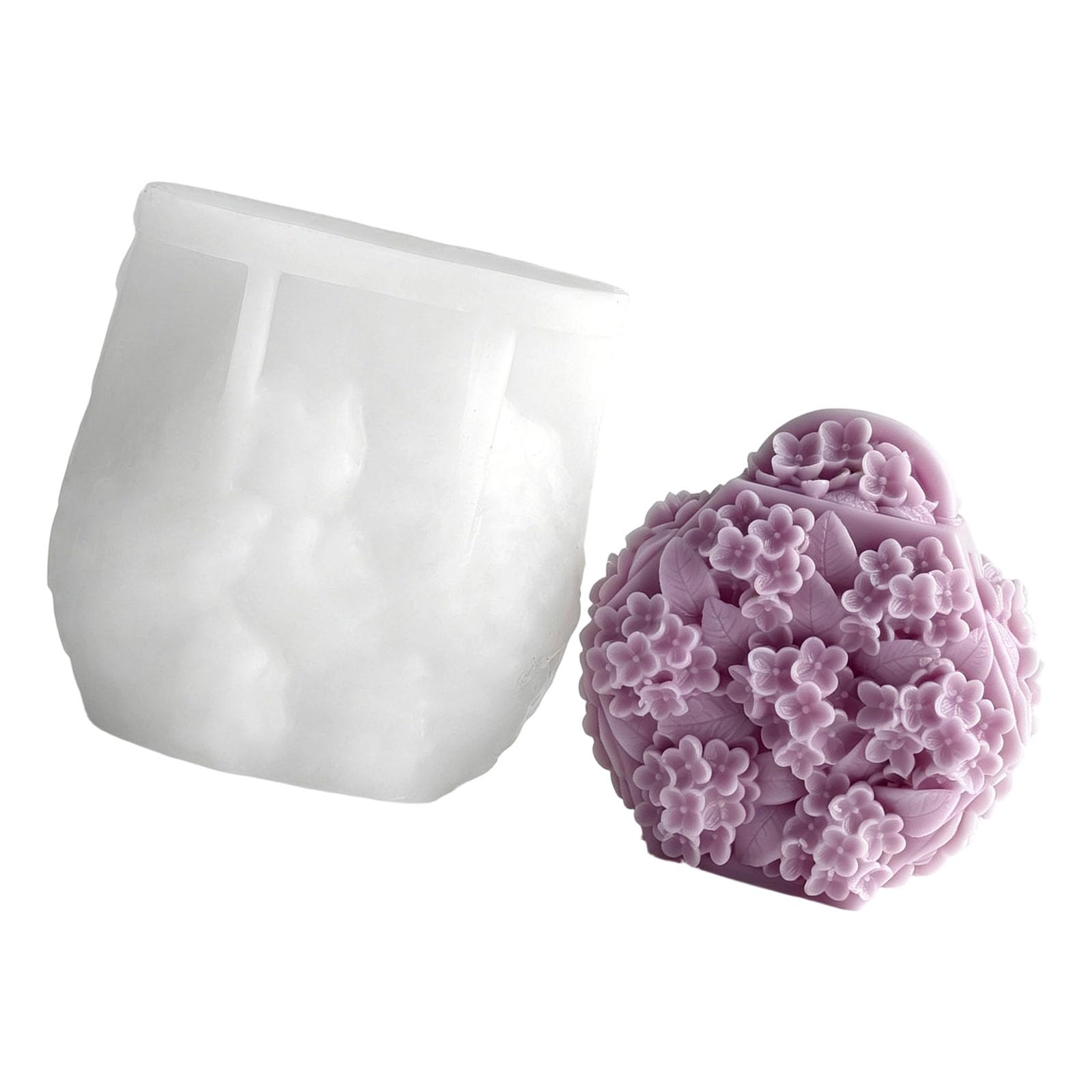 HUANGING Purse Embossing Silicone Molds Easy Demolding for Making Soap Resin Art Flower Relief Elastomer Cast