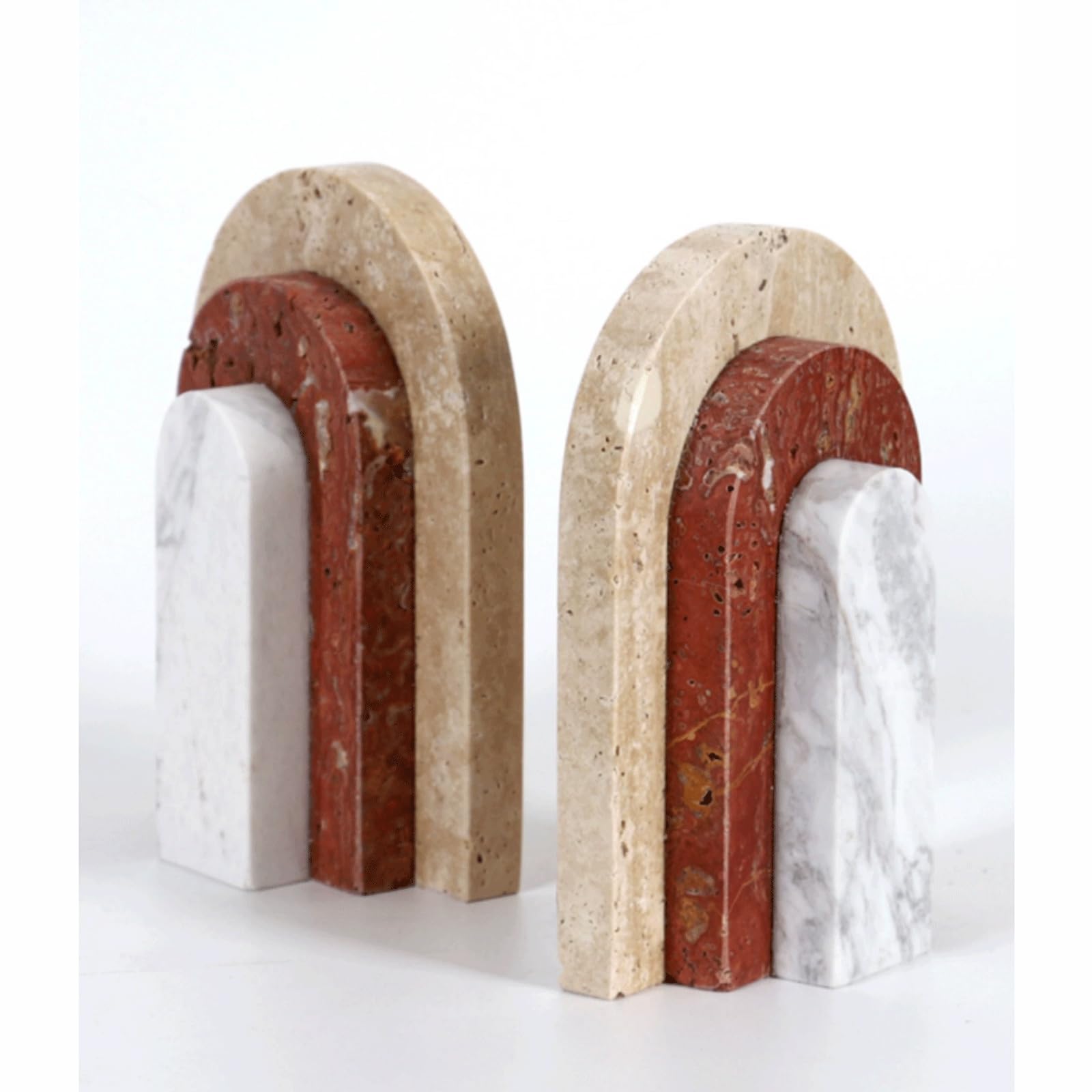 Fermalibri minimalisti in marmo, fermalibri decorativi in stile italiano moderno per ufficio, scrivania, casa, ufficio, decorazione per ufficio