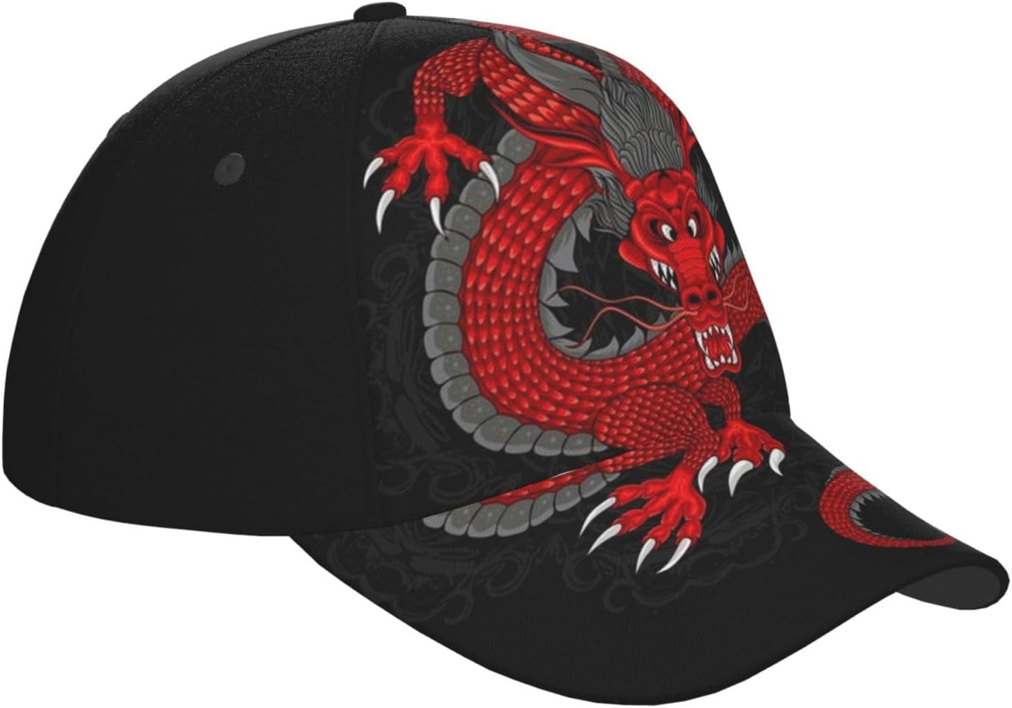Cool Dragon Baseball Cap for Men Women Adjustable Trucker Hat for Running Sports Hiking Beach