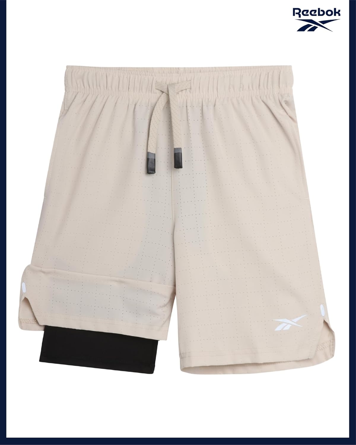 Reebok Boys Athletic Shorts 2 Pack – 2-in-1 Boys Basketball Shorts with Compression Liner – Quick Dry Running Shorts - Image 6