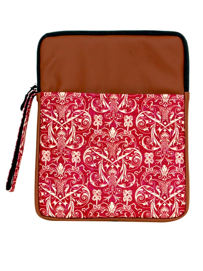 Image of ProElite Tablet Sleeve Case Cover for Upto 11.5 inch for iPad 10.2 /Air 10.9 /Pro 11 / Samsung /Lenovo /Galaxy Tab A9 Plus /S8 /S9 /Realme Pad /Honor Pad X9 /Xiaomi Mi pad 7 /Redmi Pad /Oneplus Pad, Brown Filigree