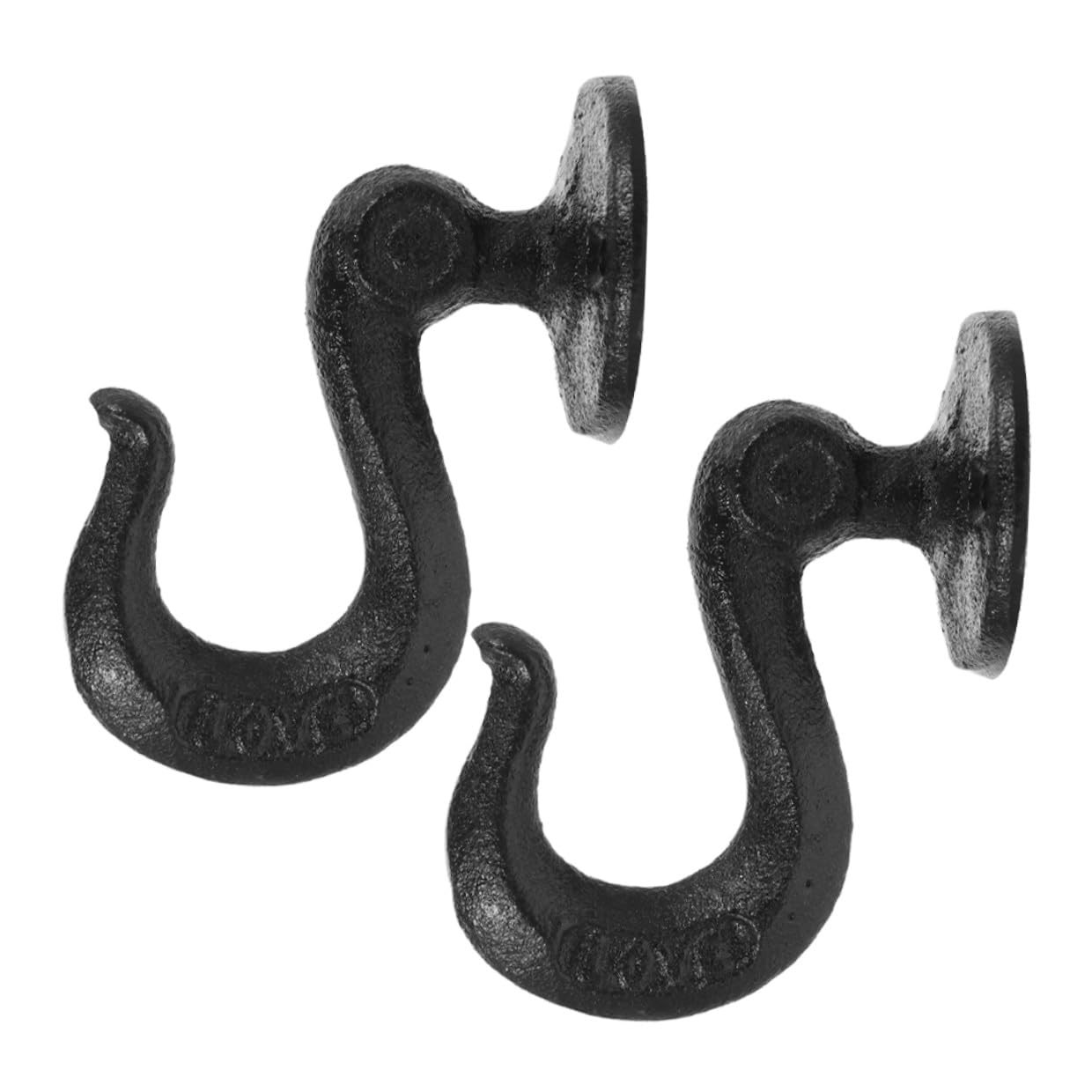 Crochets muraux en fer noir DOITOOL lot de 2 patères robustes pour votre bureau