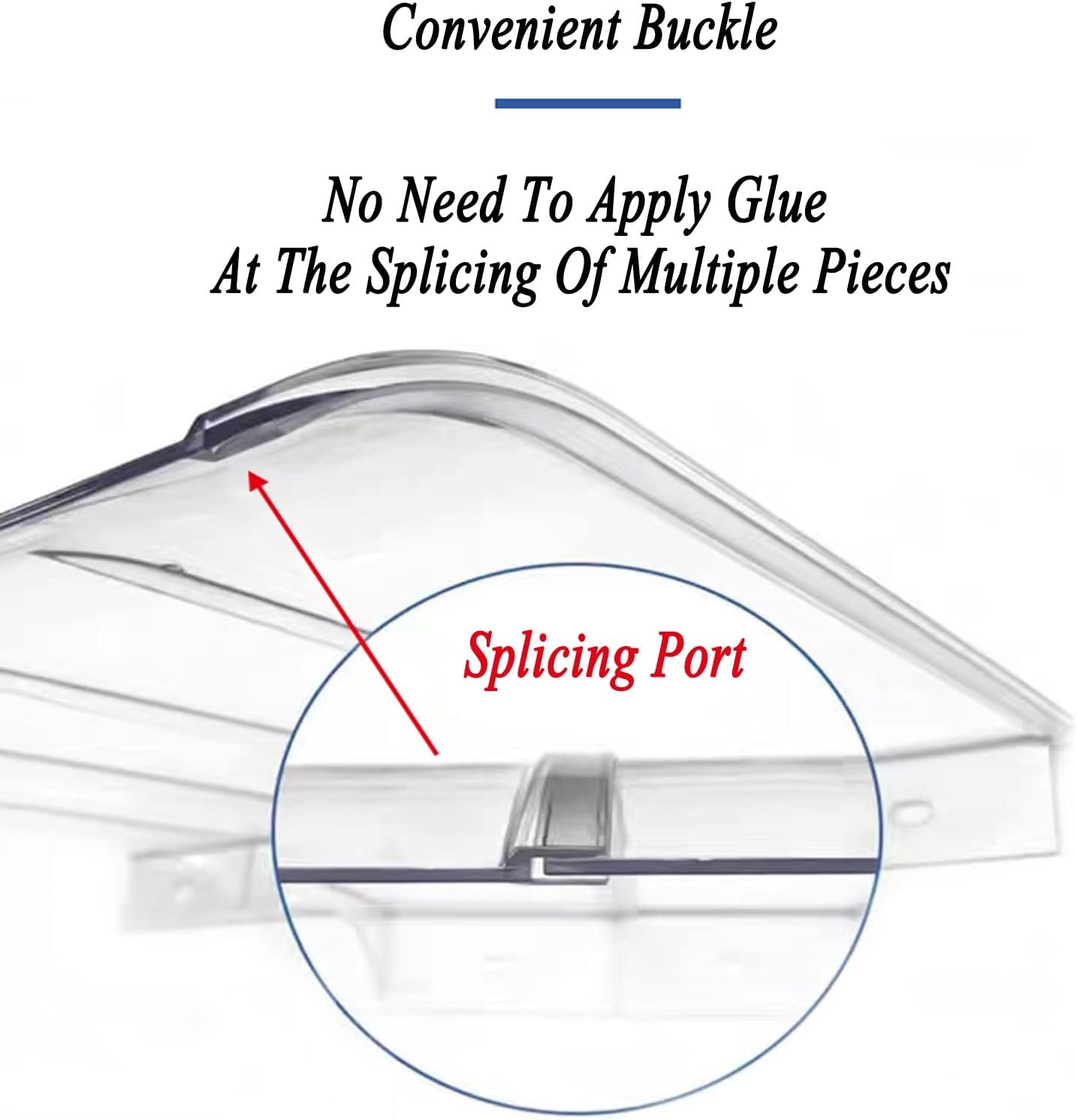 UV Protection Awning for Doors & Windows - Sun & Rain Shield, 40x50cm (15.7x19.6in) - Easy Installation, Weatherproof Canopy, Outdoor Sunshade Cover