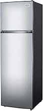 BLACK+DECKER 10 Cu. Ft. Top Mount Refrigerator/Freezer with Stainless Steel Look