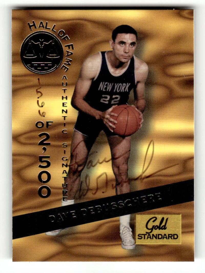 1994 Signature Rookies Gold Standard Hall Of Fame Autograph #HOF6 Dave DeBusschere AUTO /2500 New York Knicks Basketball Trading Card