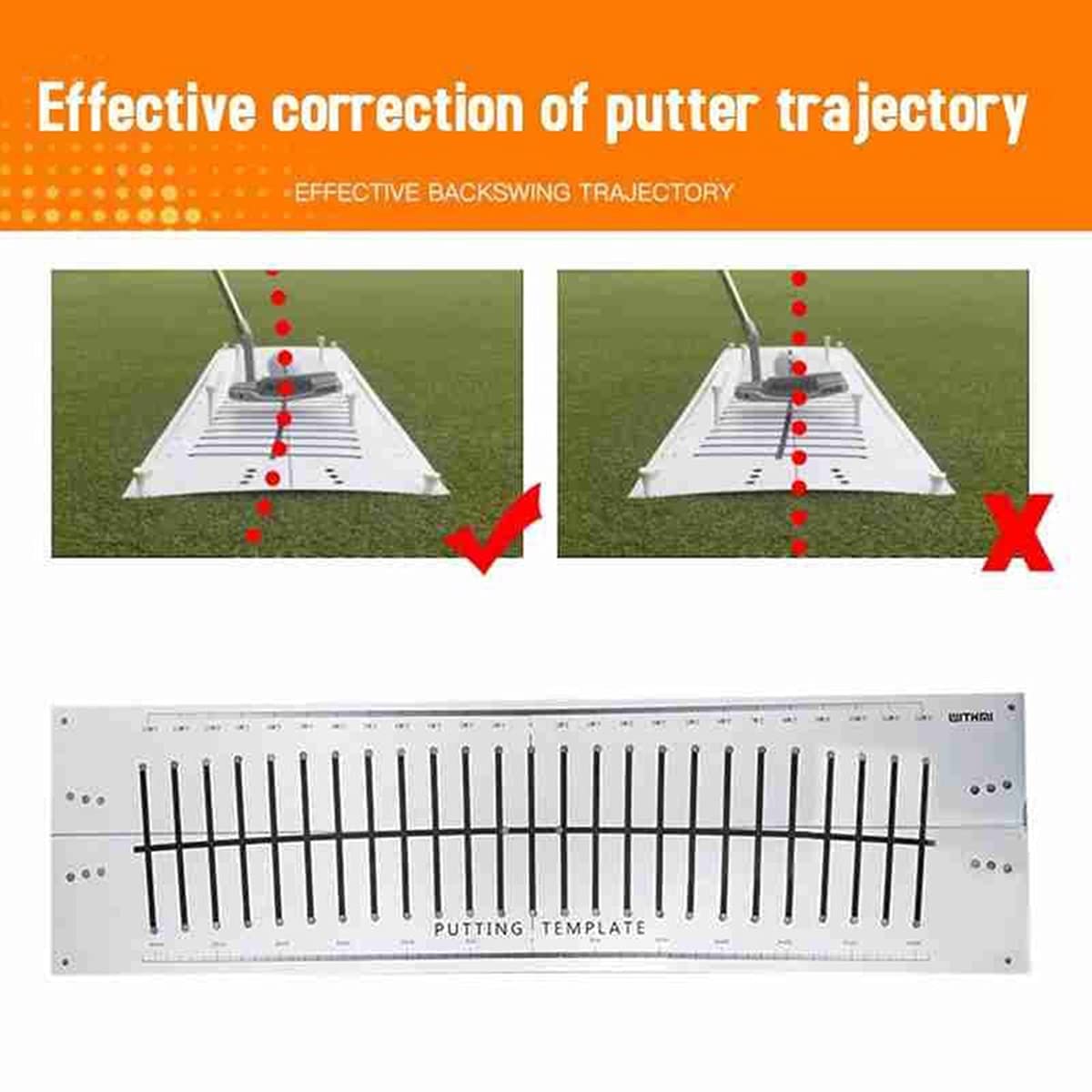 Golf Putter Putting Mat Trainer Indoor Mettere Green Pad Attrezzature Golf Hitting Line Training Aids Kit Coperta
