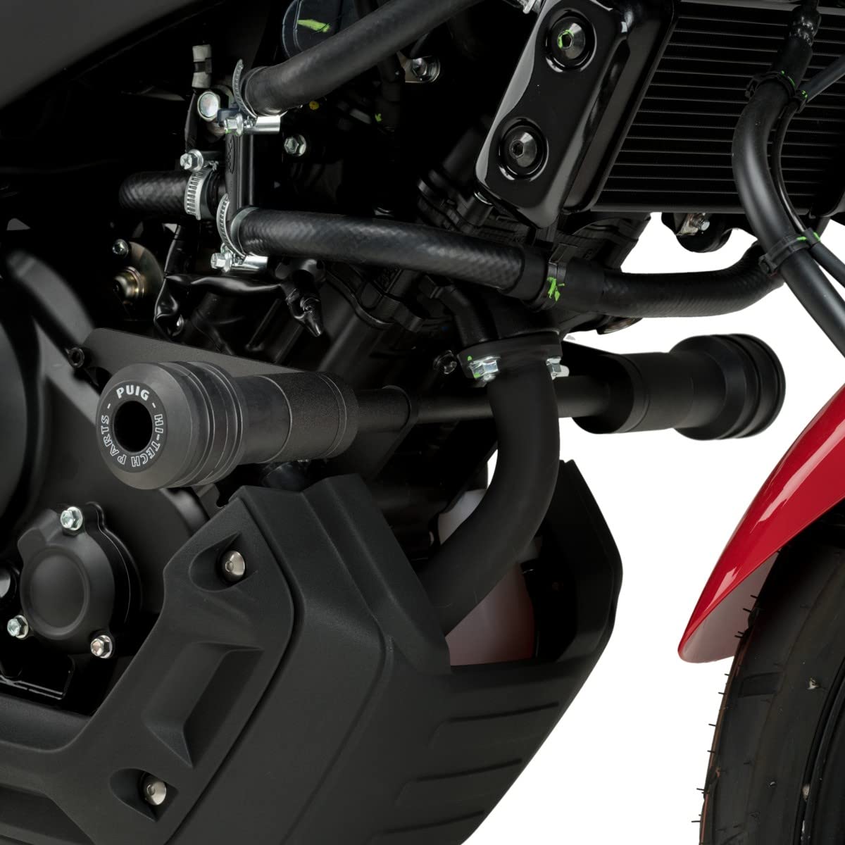 roulettes de Protection Vintage Compatible avec Ducati Scrambler Café Racer 17-20 Noir Puig