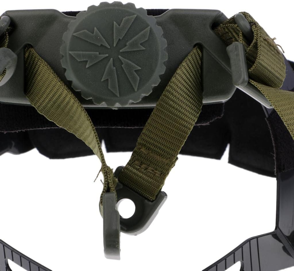 Universal Fit Chin Strap with Bolts for Fast MICH ACH IBH - Adjustable Buckles for Easy Tightness Control - Fits Most People - - Army Green, as described