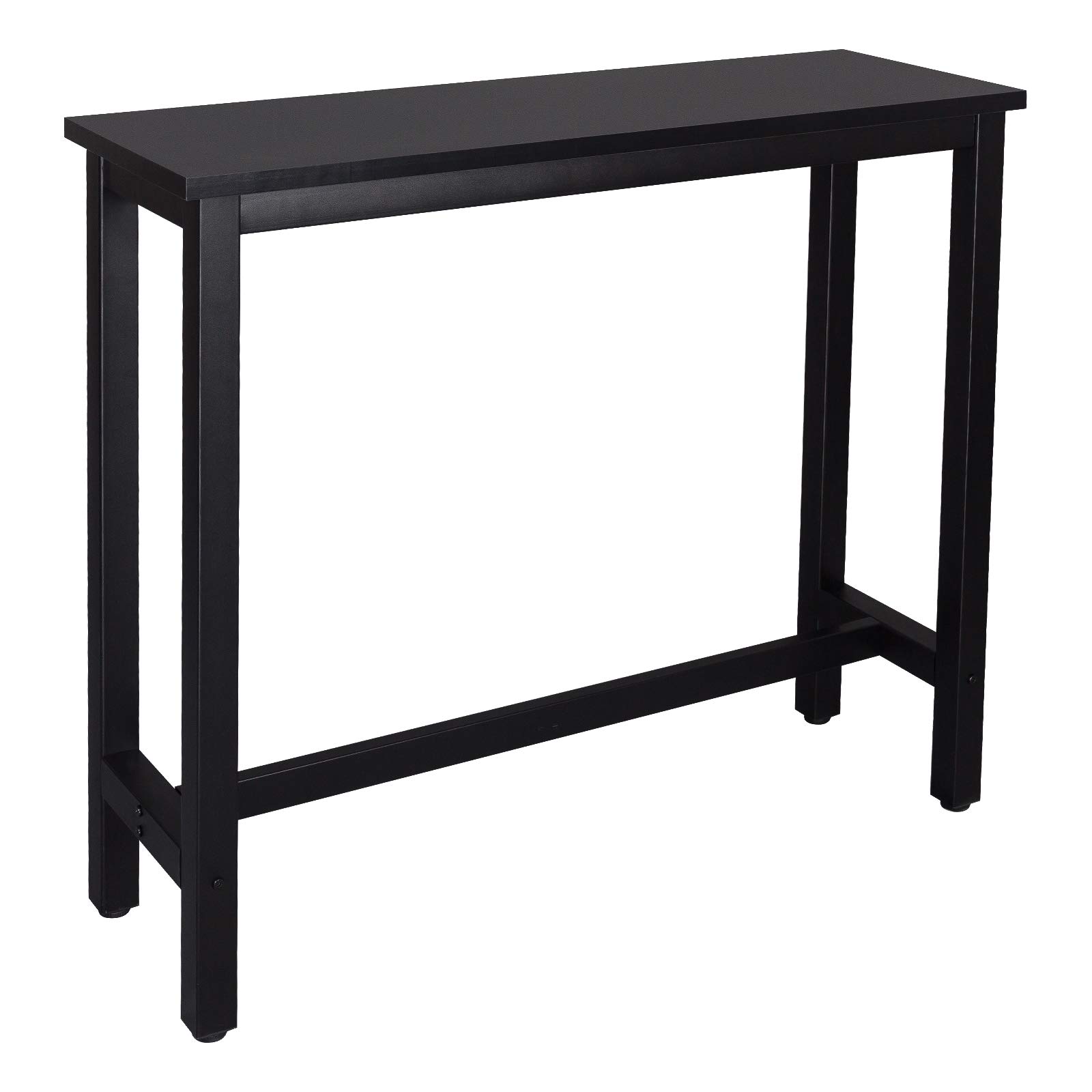 WOLTU Kitchen Bar Table Counter Breakfast Dining Table Black Coffee