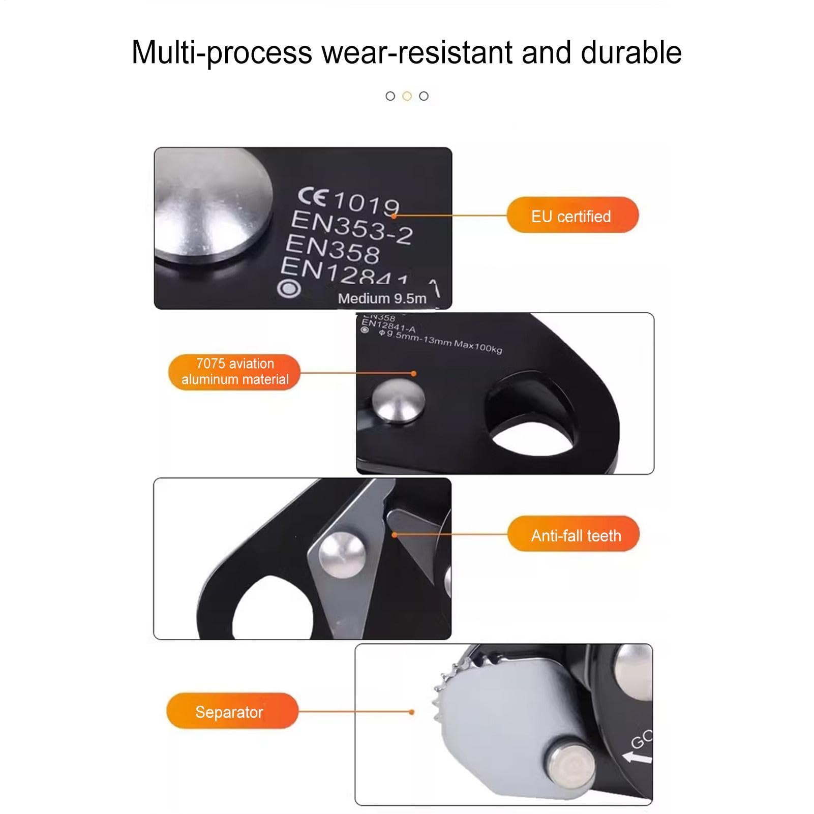 Discensore A Corda Discensore in Alluminio Autobloccante a Forma di Oca