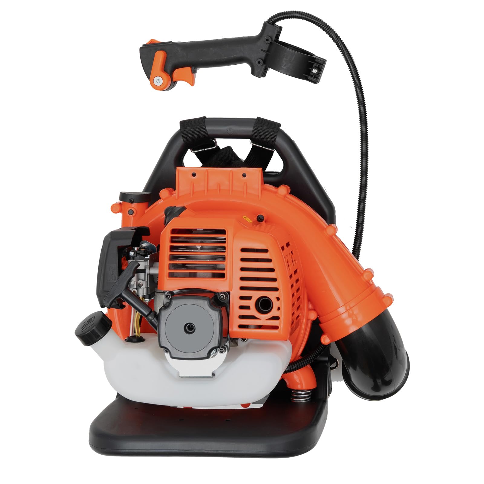Soffiatore per foglie da 1,25 kW, 42,7 cc, a 2 tempi, a benzina, con tubi di collegamento, supporto per candele, bottiglia di miscelazione di carburante e olio, 7000 giri/min, soffiatore per spazzare