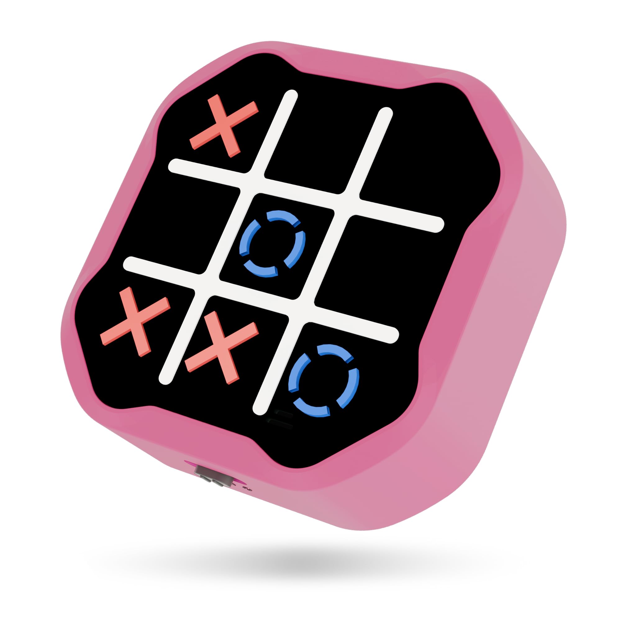 3-in-1 Electronic Tic Tac Toe Toy, Family Travel Game for Kids and Adults, Handheld Game Gift with Silent Mode