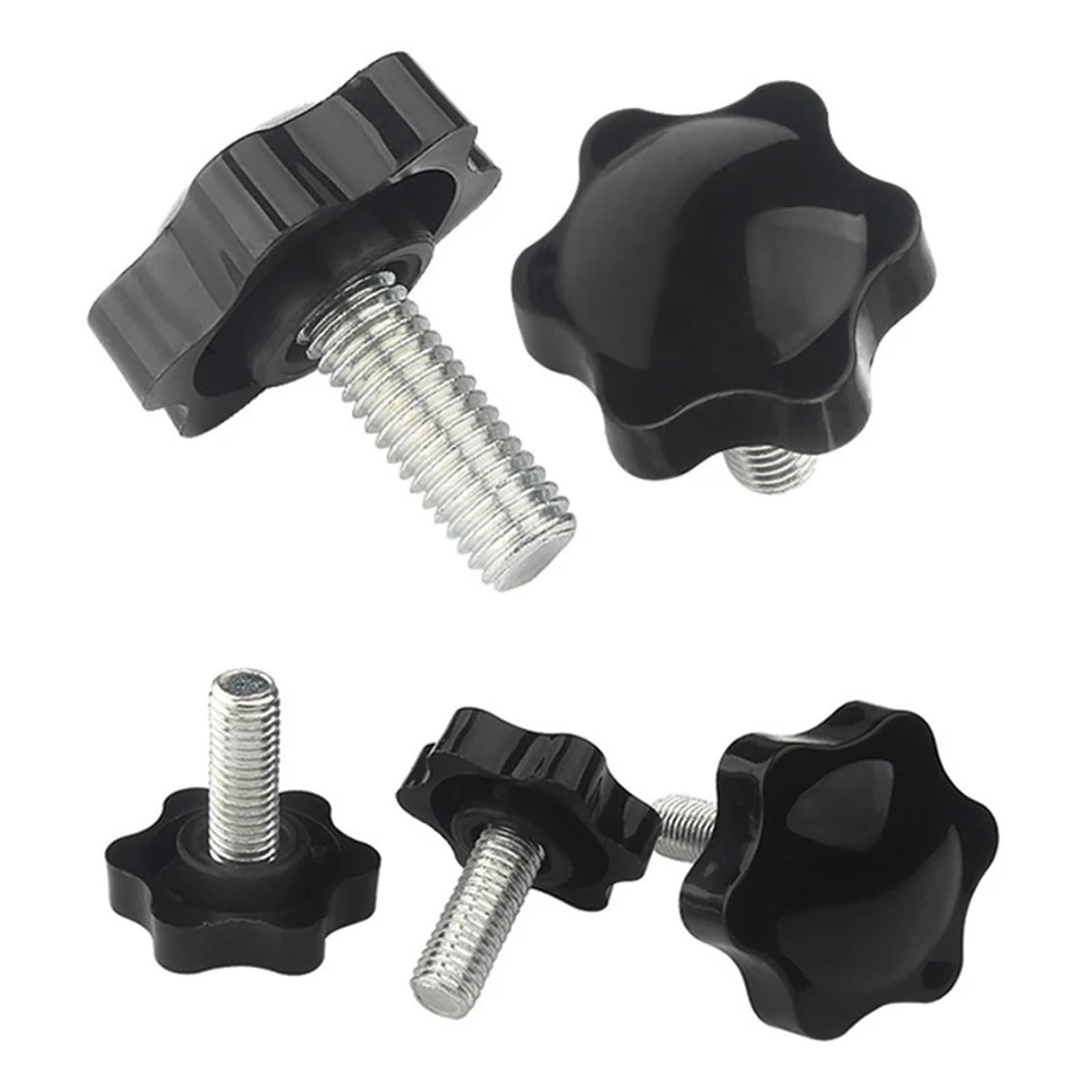 5/10PCS Stern Form Gewinde Spann Griff Bolzen Hand Knopf Anziehen 