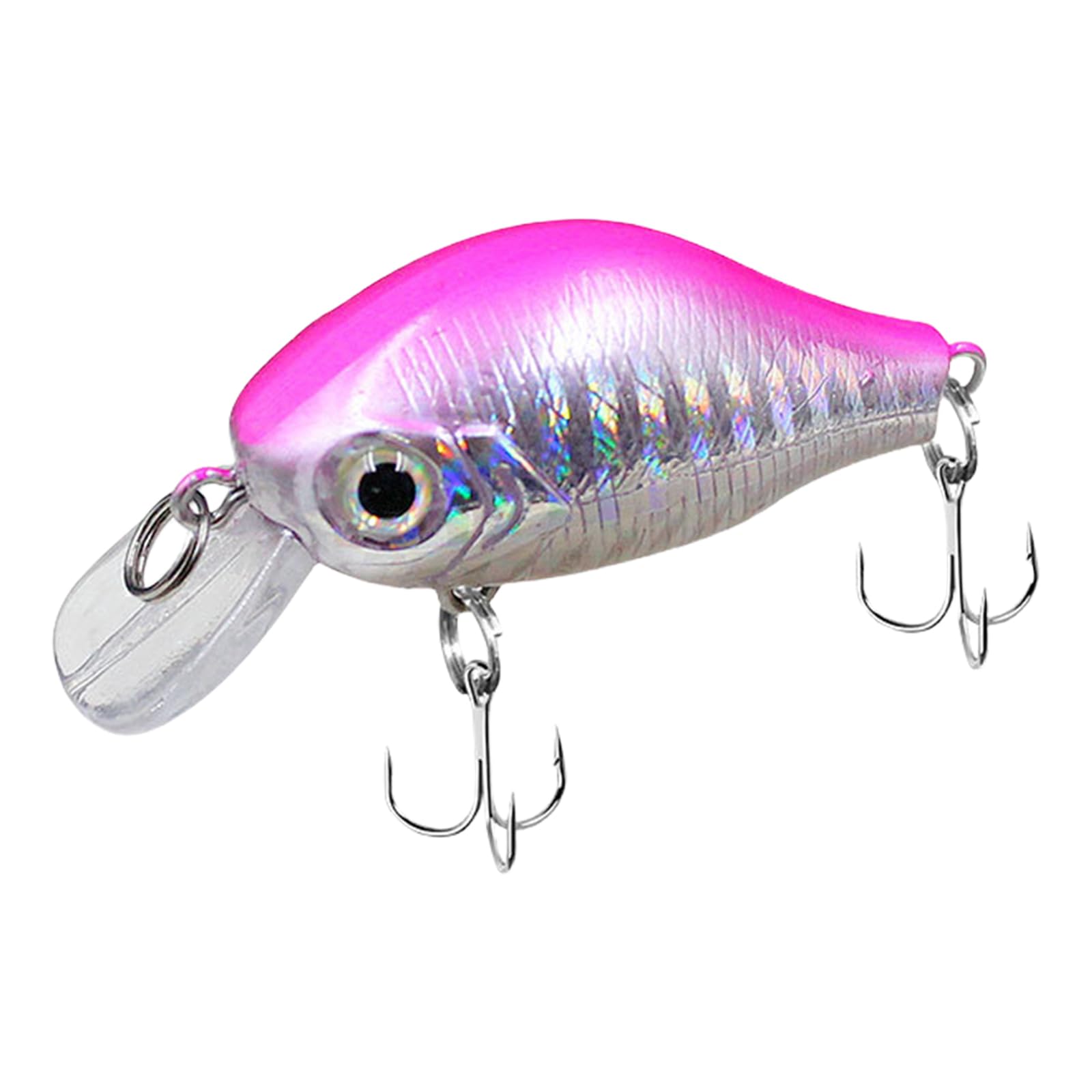Beimus 6cm Small Crankbaits with Hook for Trout Fishing Artificial Minnow Fishing Lures Swimbait Crankbait for Crankbait