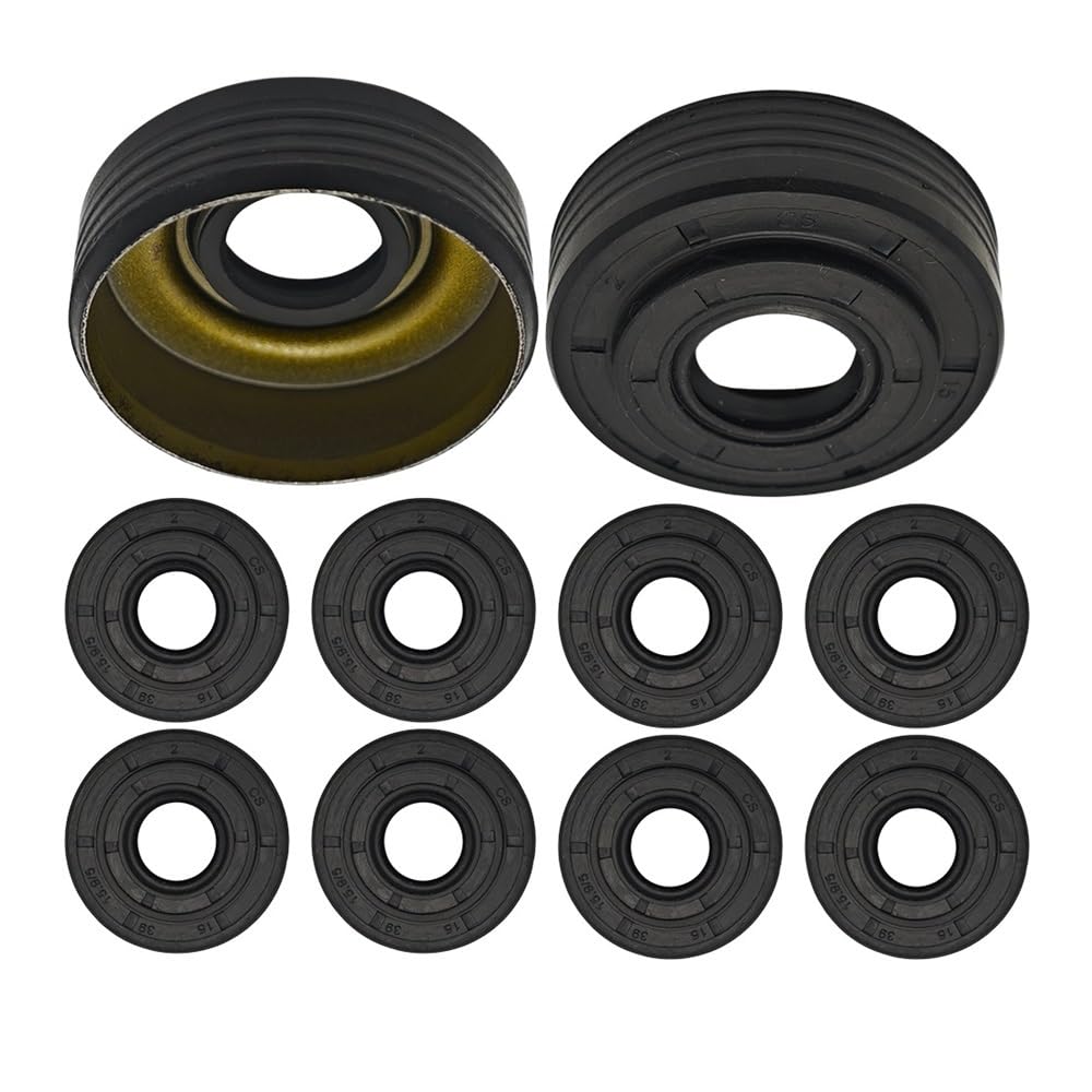 10 retenes de Aceite de cigüeñal compatibles con motosierras 340, 345, 350, 351, 346, 346XP, 353, 2145, 2150 y 2141 (OEM 503 93 23-02).