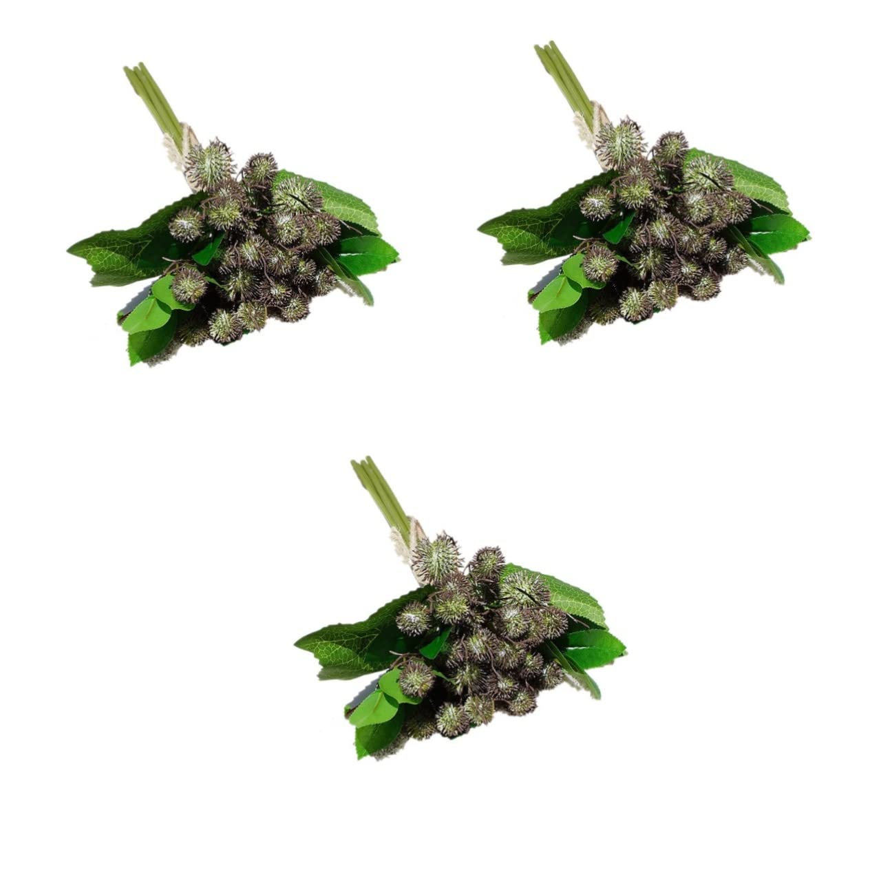 Alipis 3 Pz centrotavola stimolazione castagno Castagna castagno artificiale ramo di castagno stimolazione castagne per decorazioni mazzo