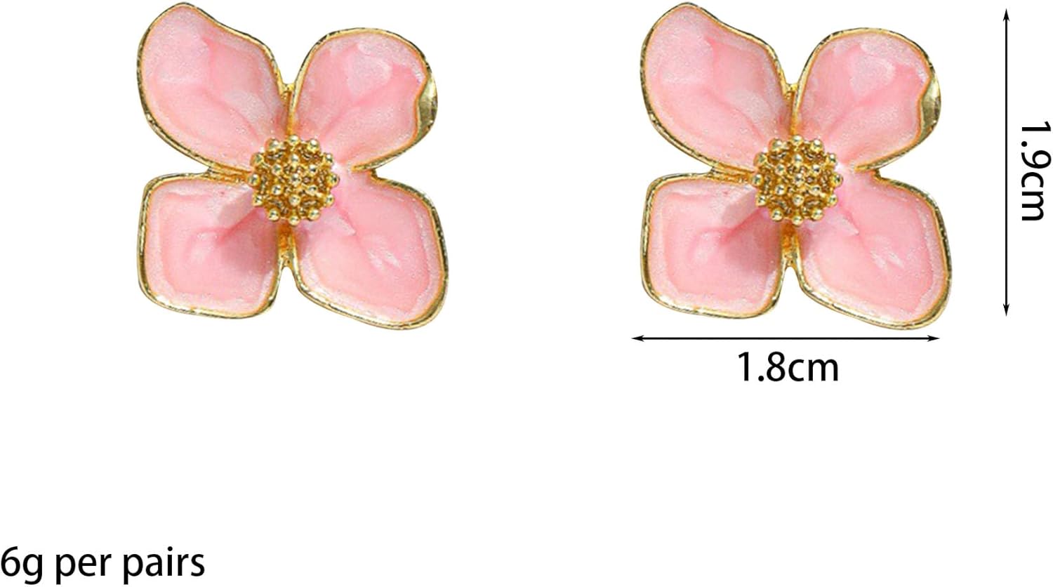 Bohemian Drip Oil Flower Stud Earrings for Women Enamel Statement Floral Drop Dangle Earring Jewelry Accessories - Image 5