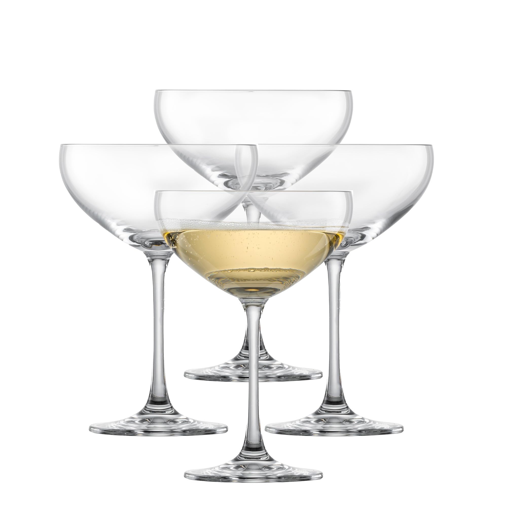 SCHOTT ZWIESEL Sektschale Bar Special (4er-Set), elegante Champagnerschalen, spülmaschinenfeste Tritan-Kristallgläser, Made in Germany (Art.-Nr. 123620), Klar, Kristall