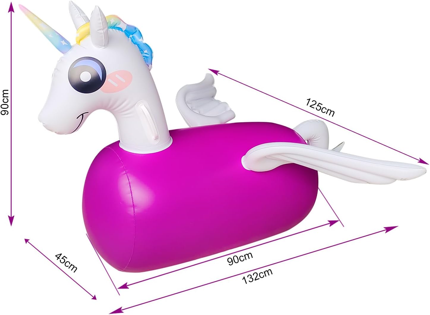 Kid Bouncy un-icornToy,Kids Jumping Animal Toys, Kid Favorite Jumping Toy.Perfect for Birthday, Bouncy Toys for Kids, Supports Up to 220 Pounds.