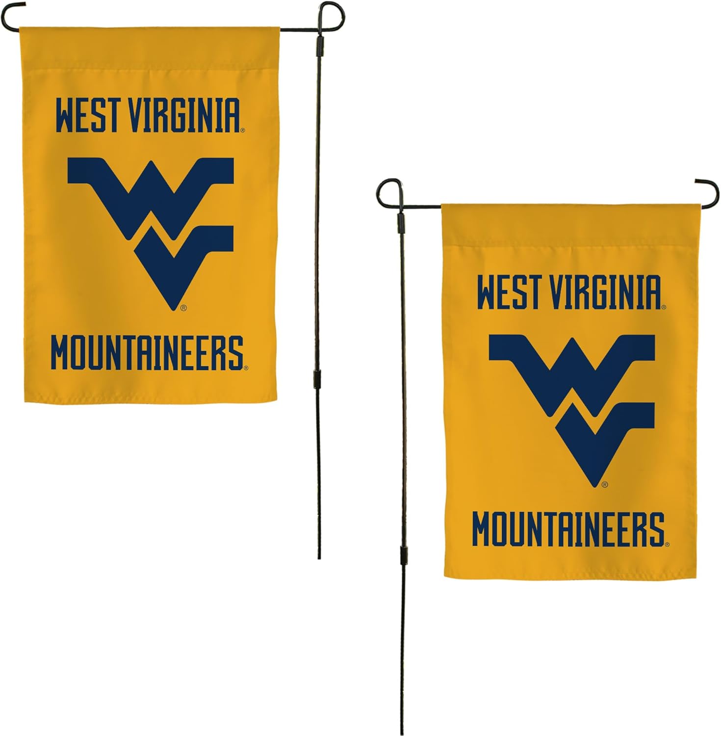 Desert Cactus West Virginia University WVU Garden Flag – 19 x 12 inch West Virginia Mountaineers Banner, For Outdoor Display and Events (Design D)
